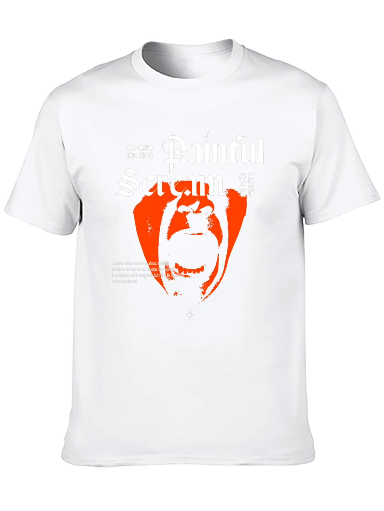 Painful Scream Graphic T-Shirt