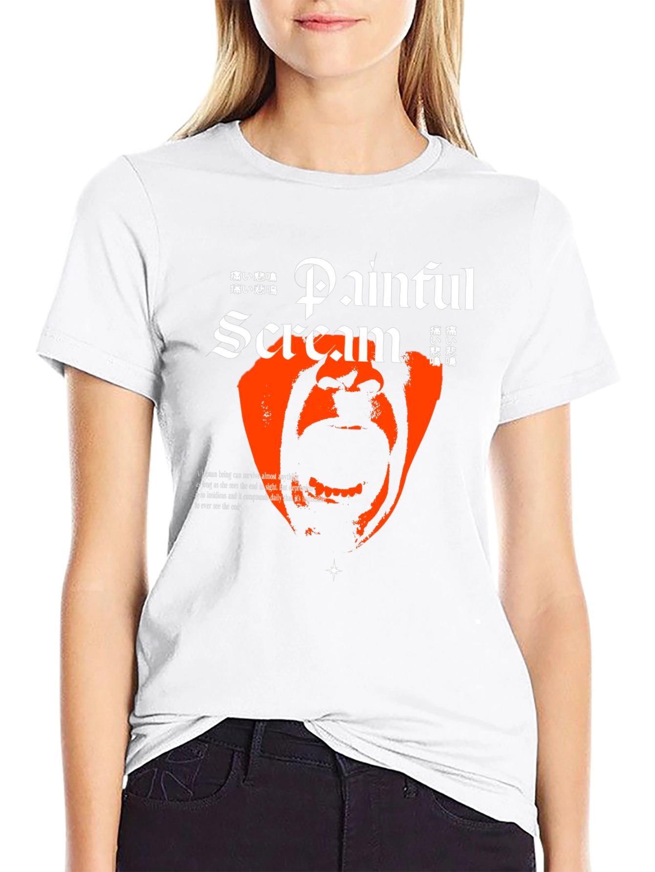 Painful Scream Graphic T-Shirt
