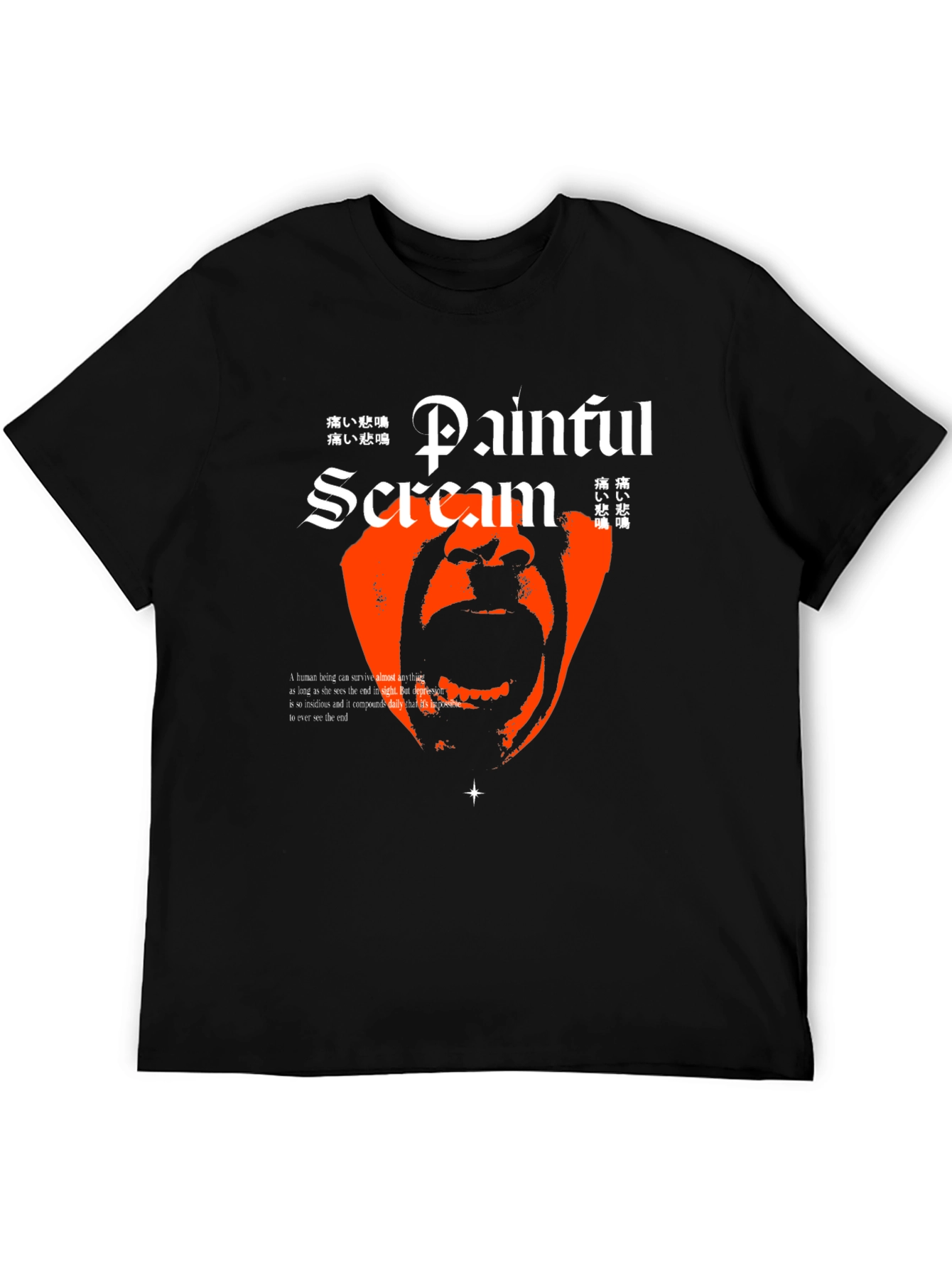 Painful Scream Graphic T-Shirt