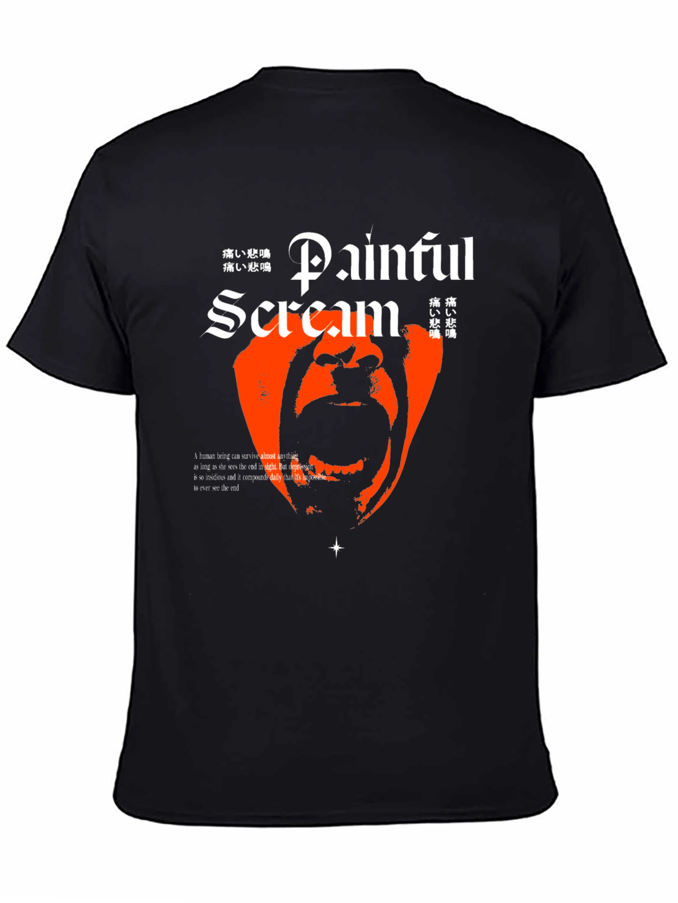 Painful Scream Graphic T-Shirt