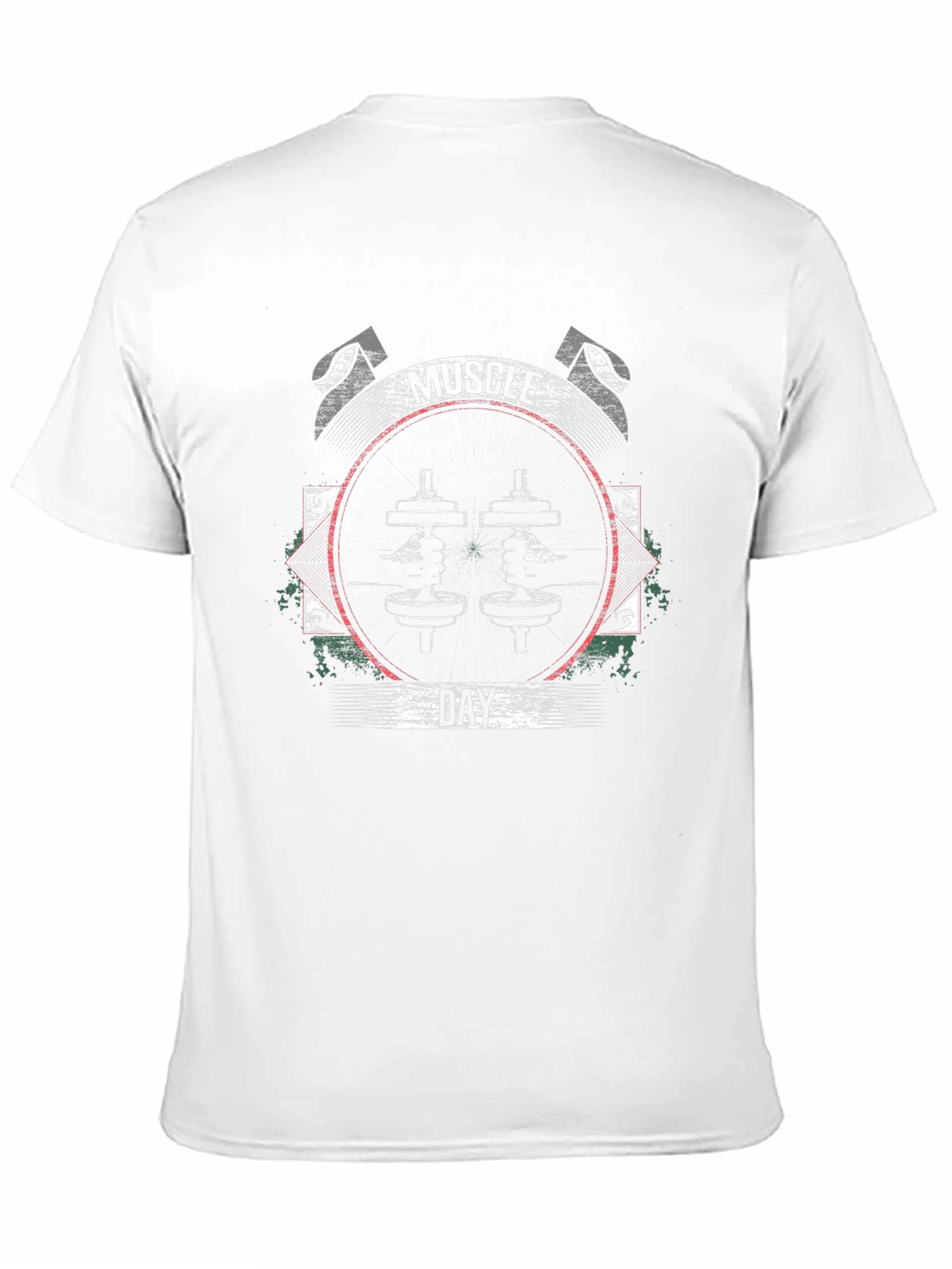 Muscle Day Black Graphic T-Shirt