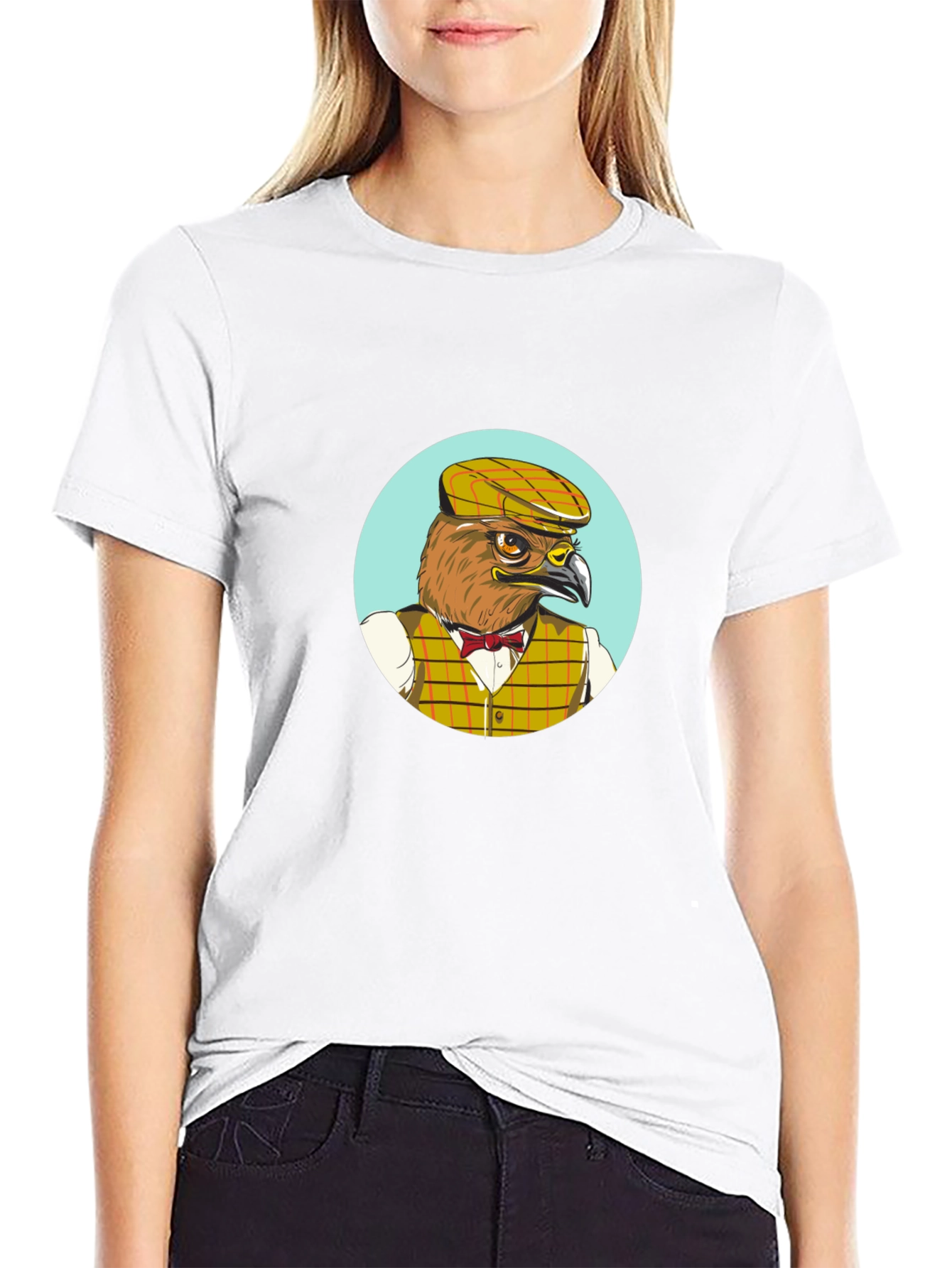 Dapper Bird T-Shirt - Unique Character Design