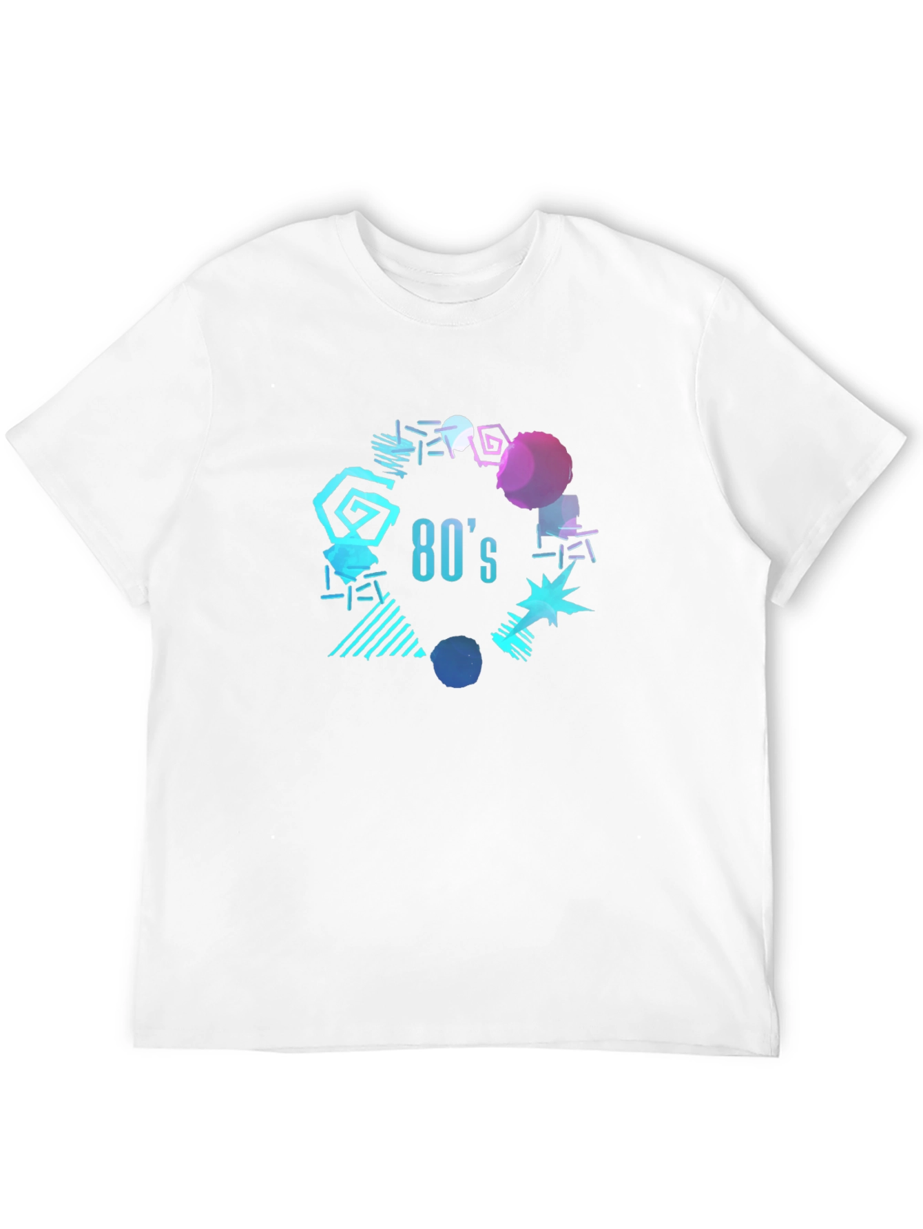 80s Style Graphic Print T-Shirt