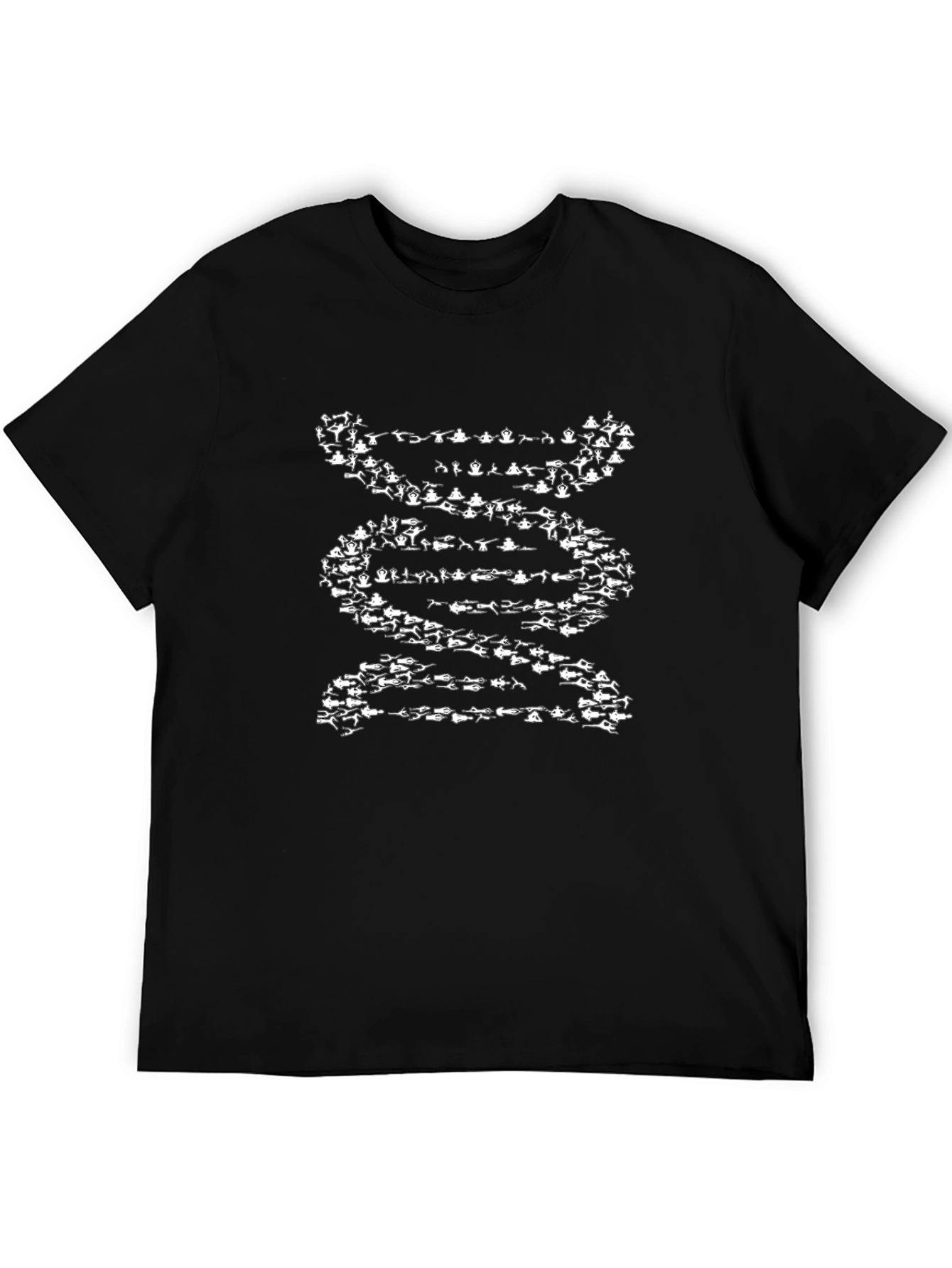 Yoga DNA T-Shirt - Black Cotton Graphic Tee