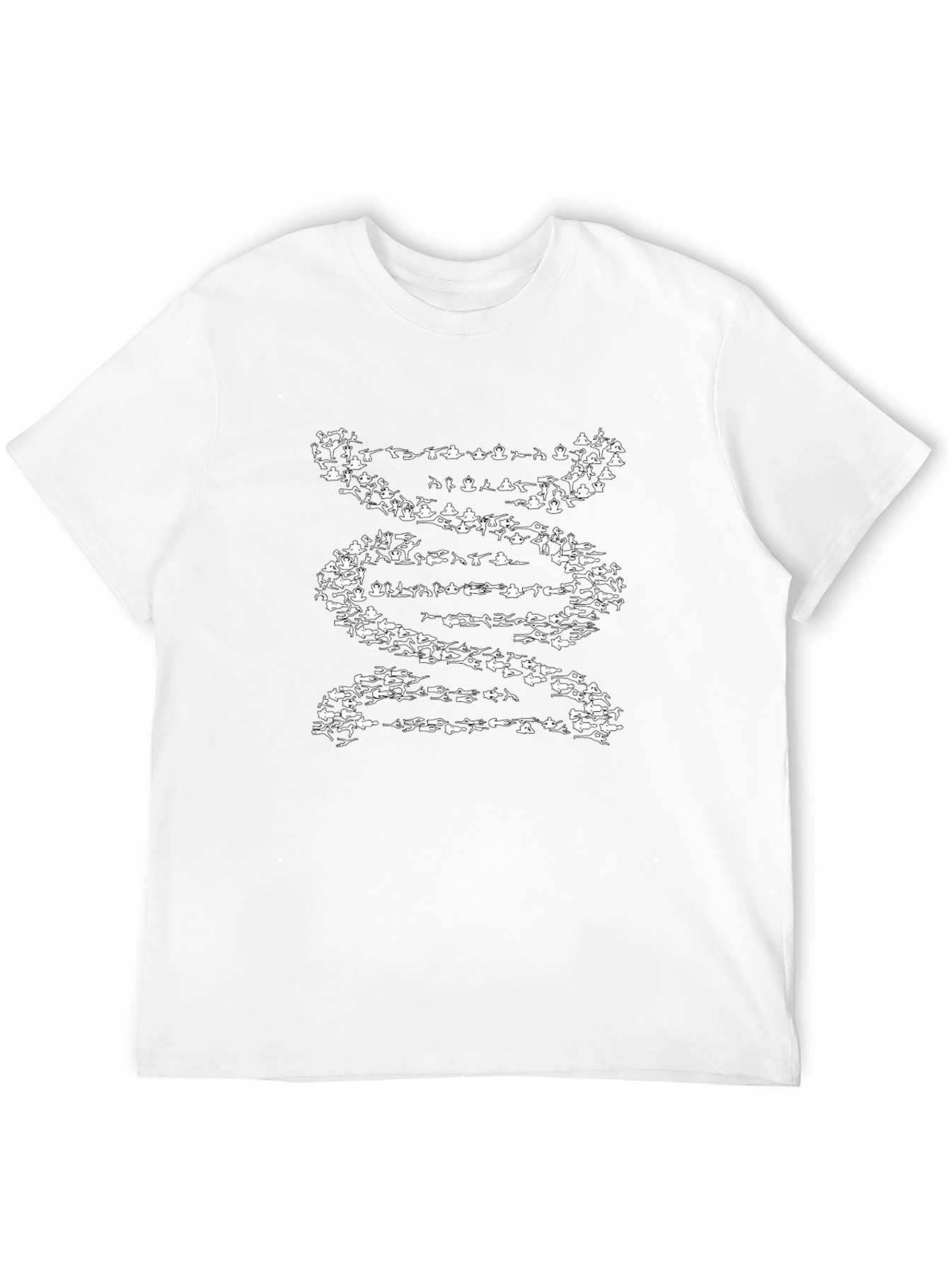 Yoga DNA T-Shirt - Black Cotton Graphic Tee