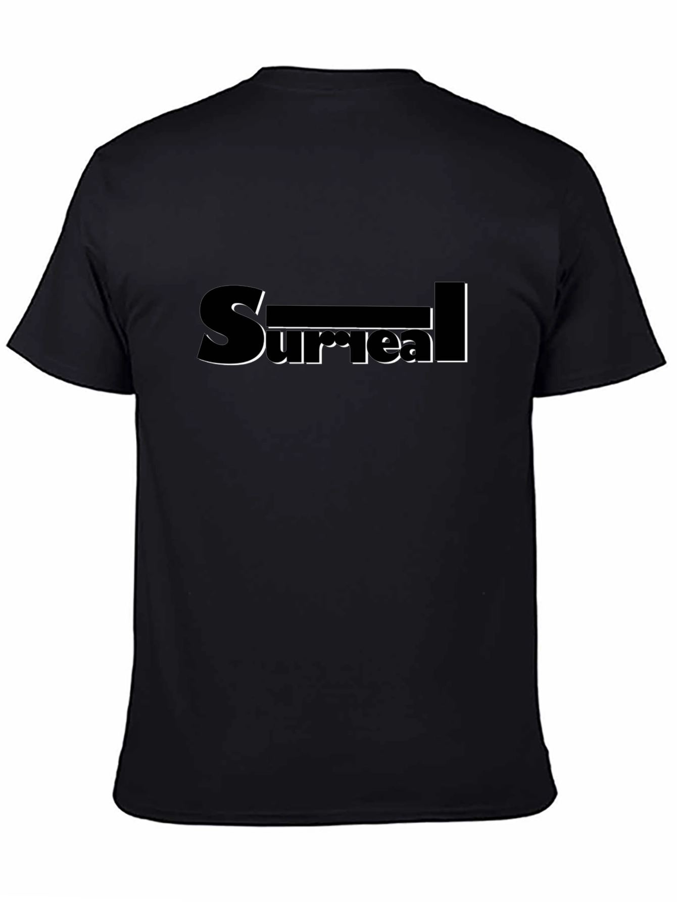 Surreal Graphic Tee - Black Cotton T-Shirt
