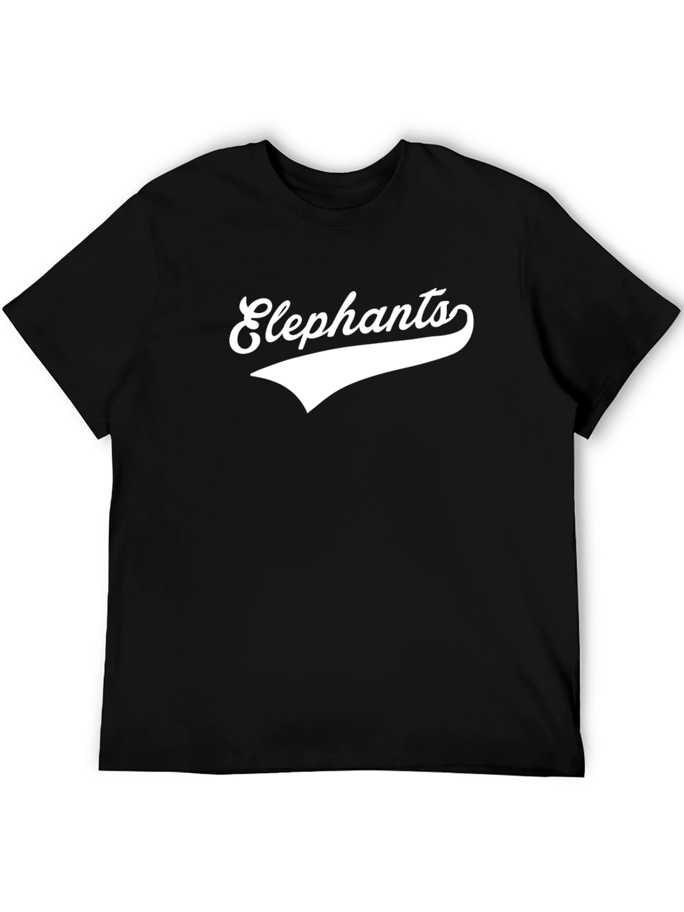 Elephants Graphic Print T-Shirt Casual Wear