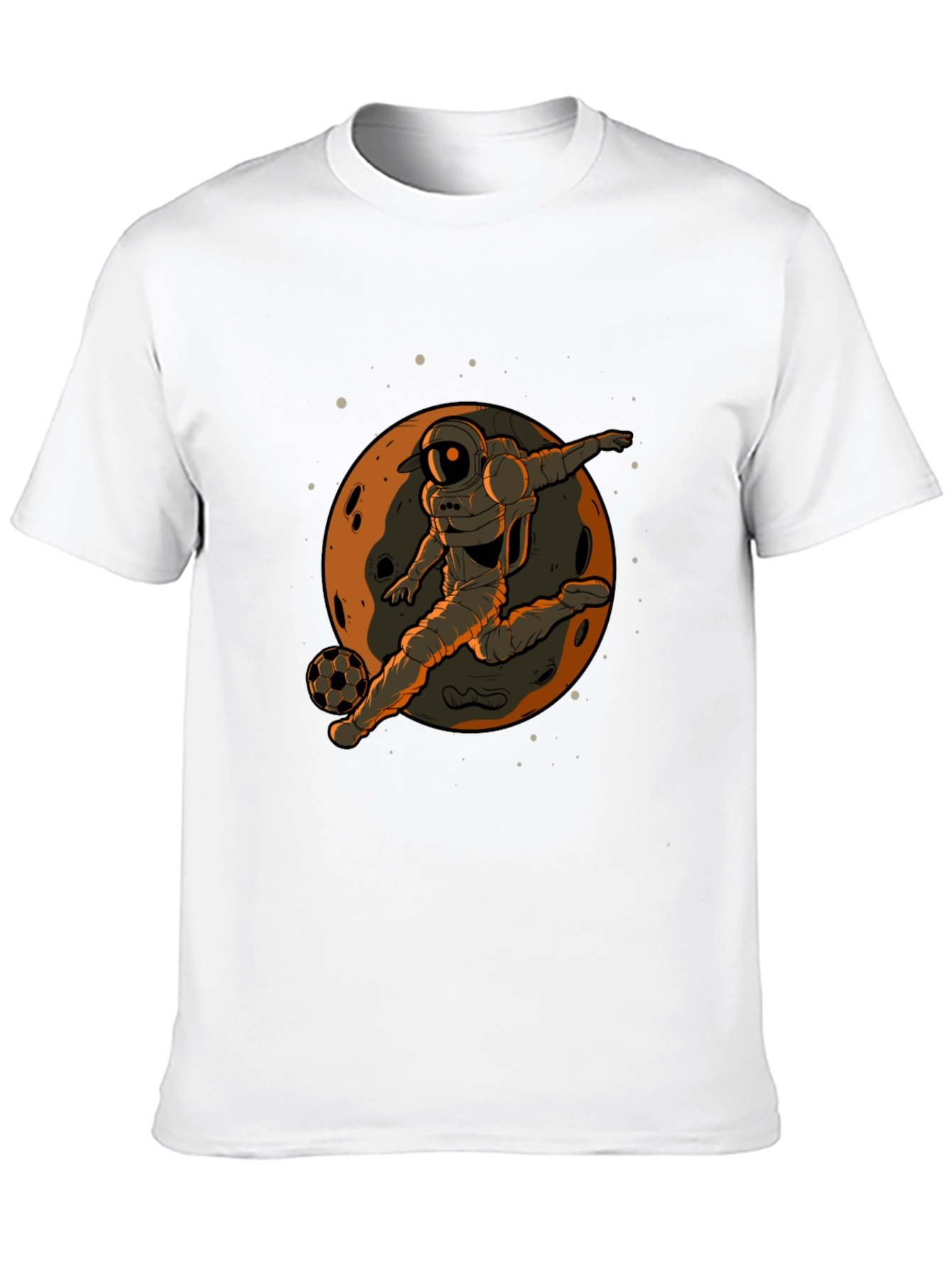 Astronaut Soccer Player Graphic Tee - Black