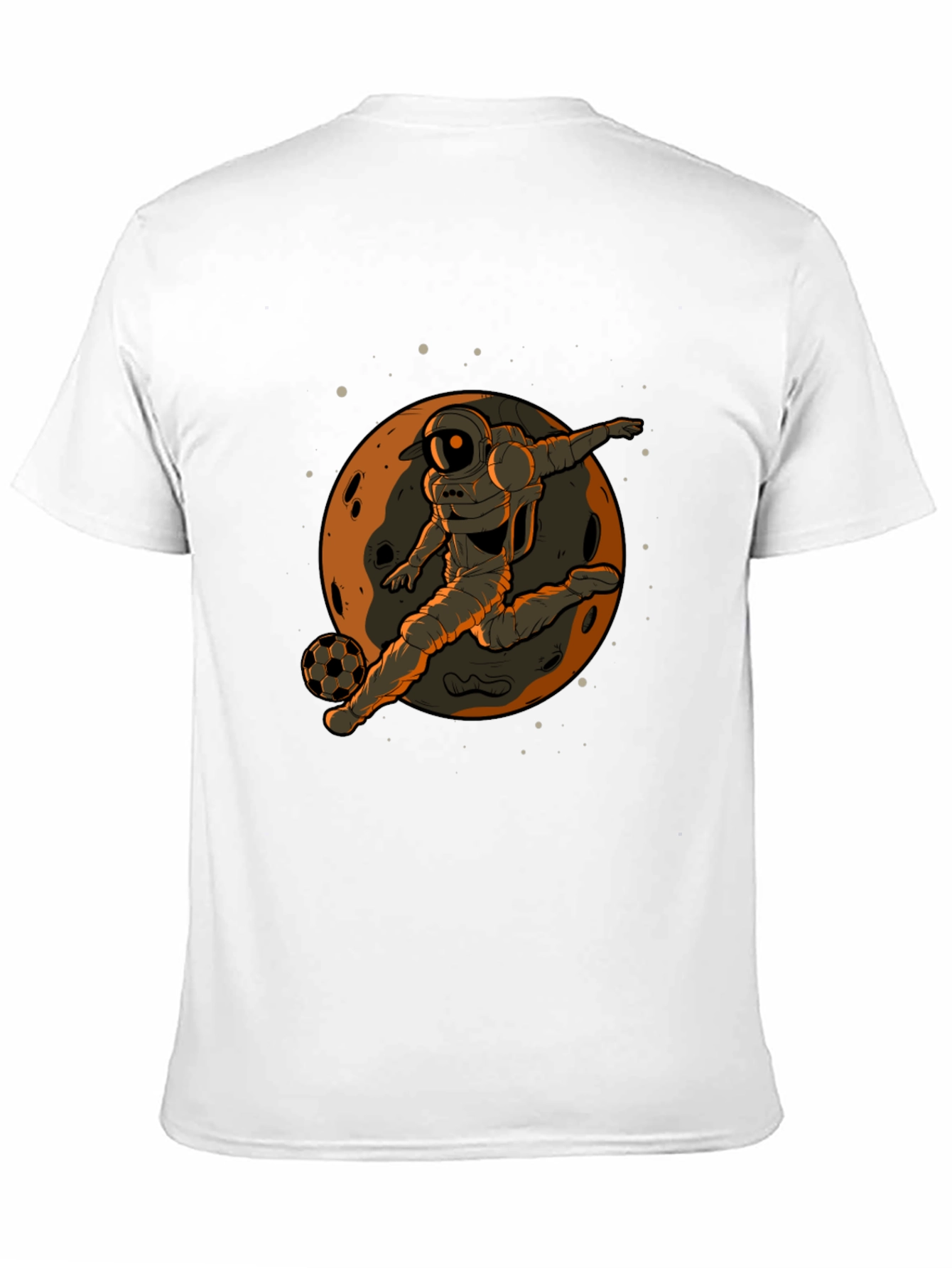 Astronaut Soccer Player Graphic Tee - Black