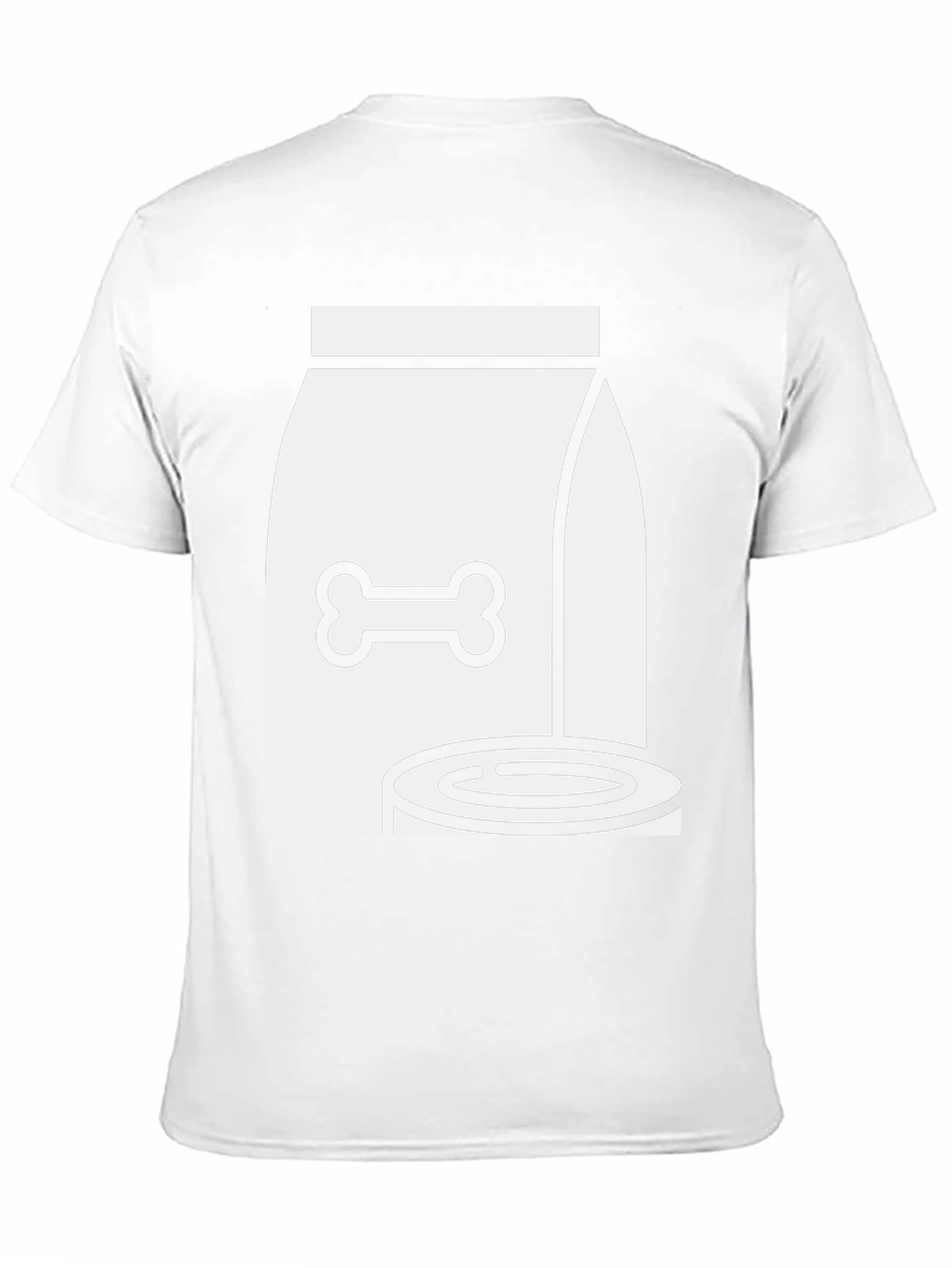 Dog Food T-Shirt - Bone & Bowl Design