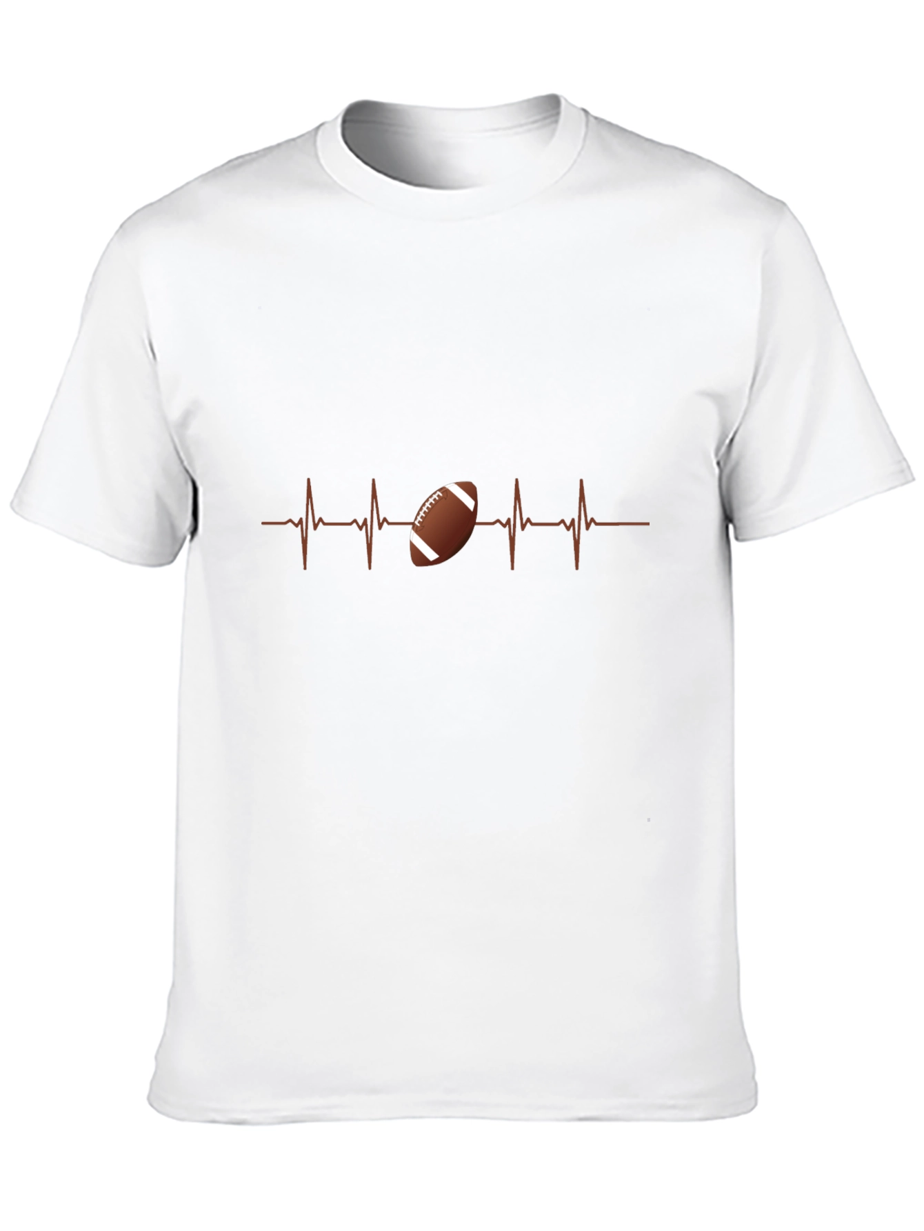 Football Heartbeat T-Shirt