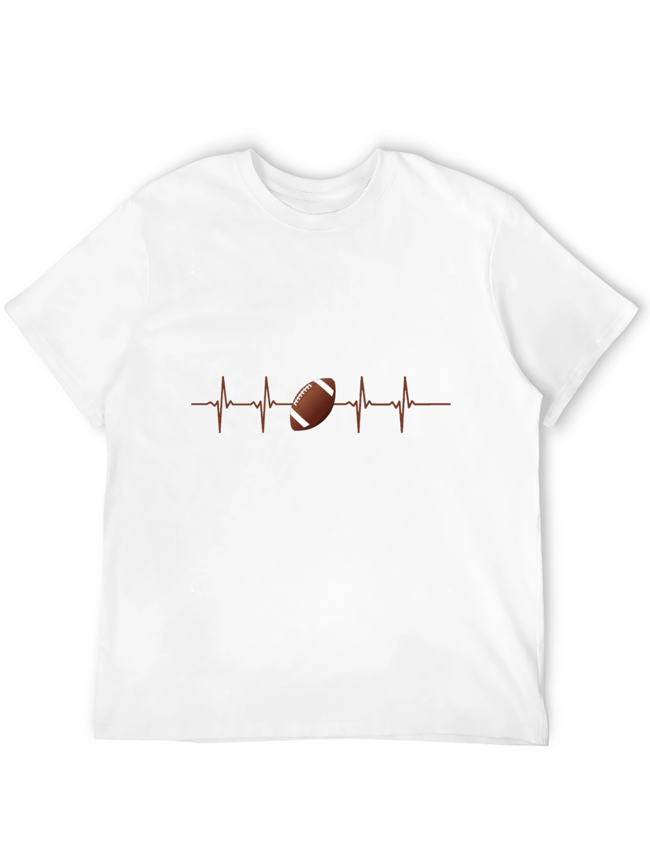 Football Heartbeat T-Shirt