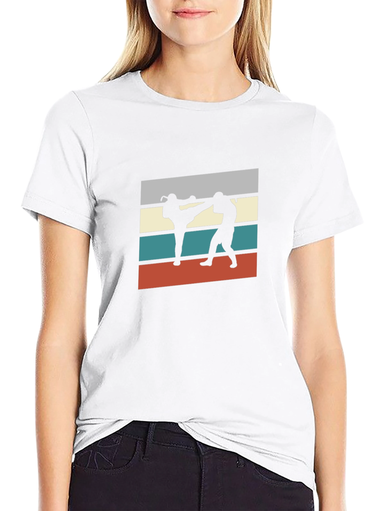 Retro Martial Arts Graphic Tee - Black