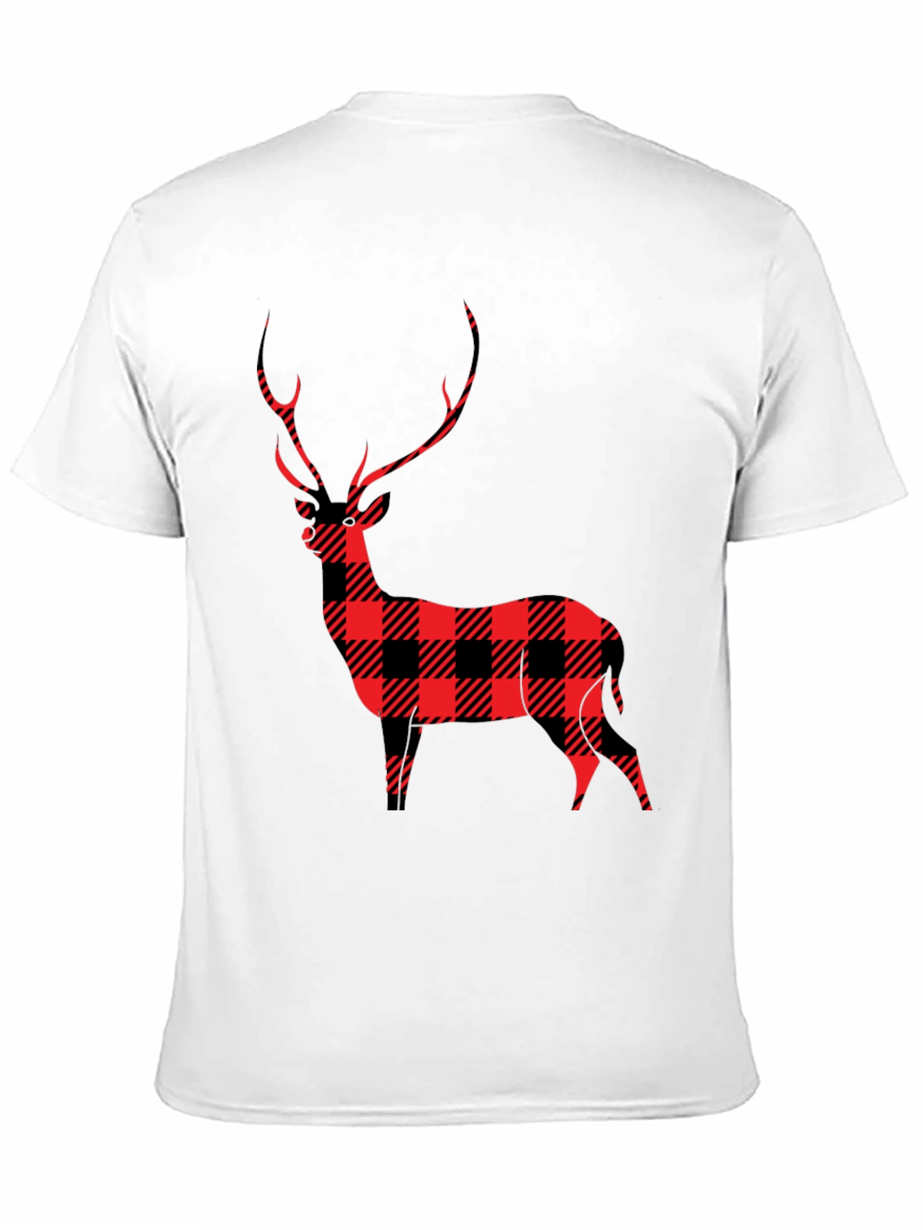 Buffalo Plaid Deer Graphic Tee