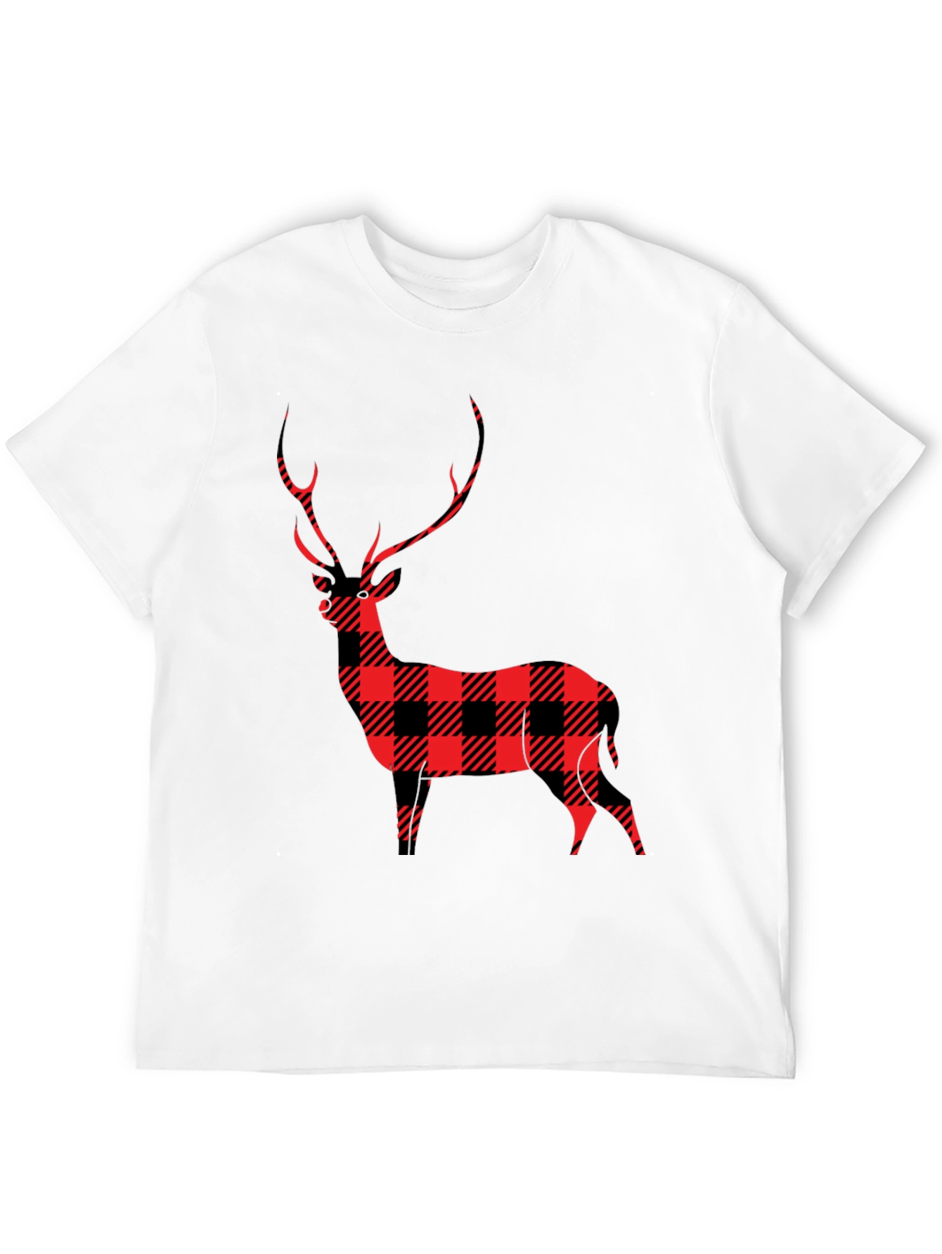 Buffalo Plaid Deer Graphic Tee