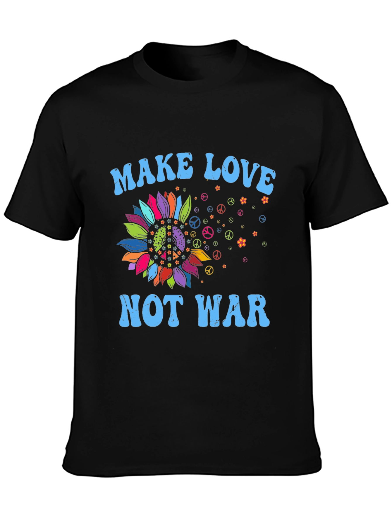 Make Love Not War Sunflower Graphic Tee