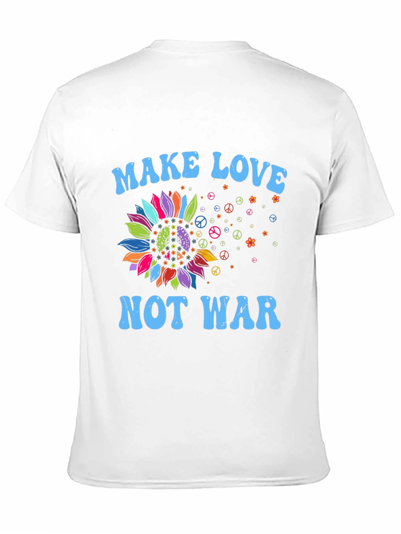 Make Love Not War Sunflower Graphic Tee
