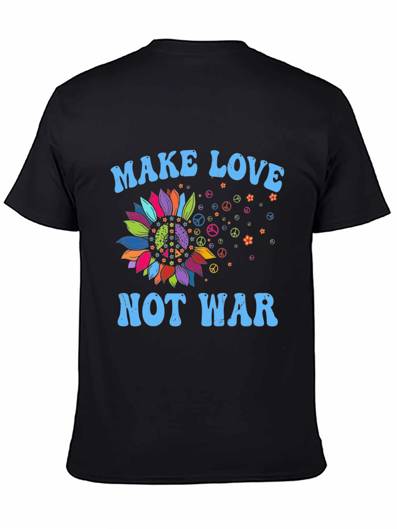 Make Love Not War Sunflower Graphic Tee