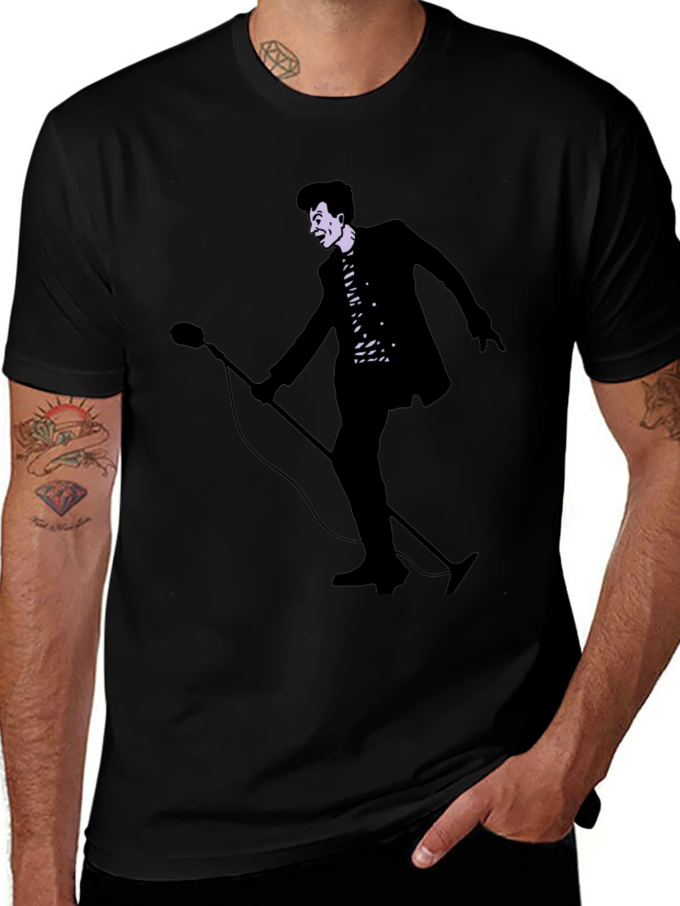Retro Singer Graphic Tee - Classic Style!