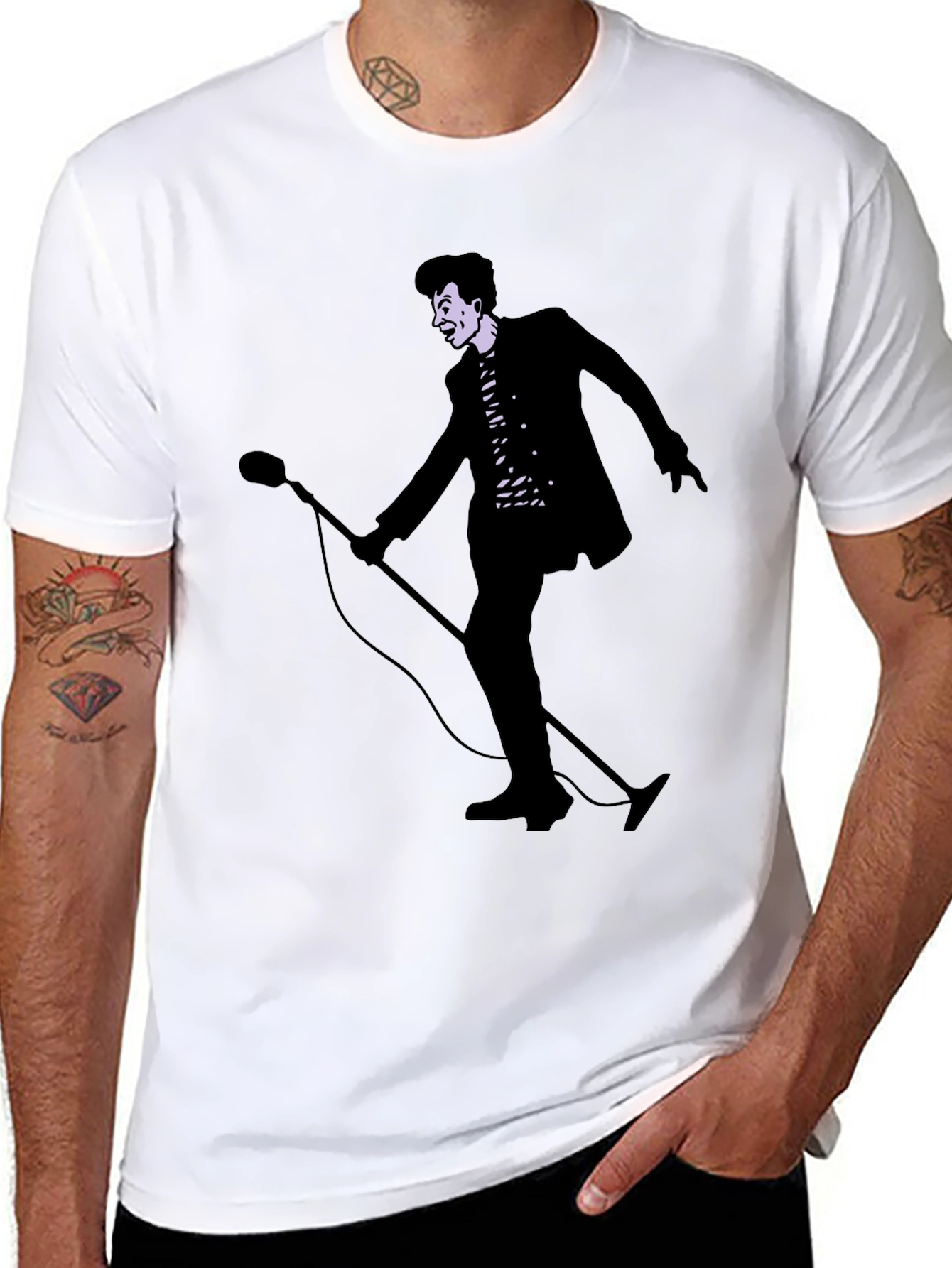 Retro Singer Graphic Tee - Classic Style!