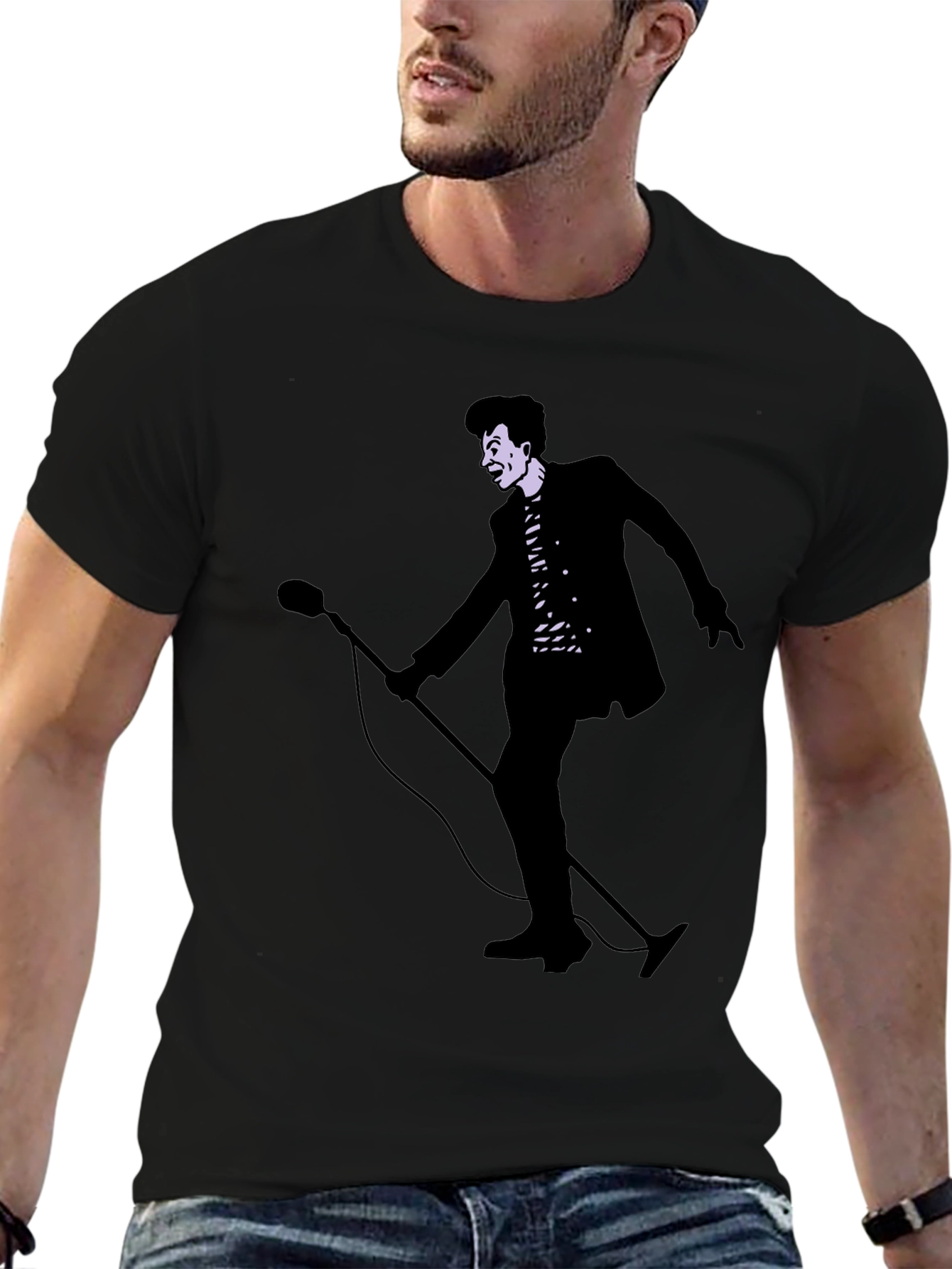 Retro Singer Graphic Tee - Classic Style!