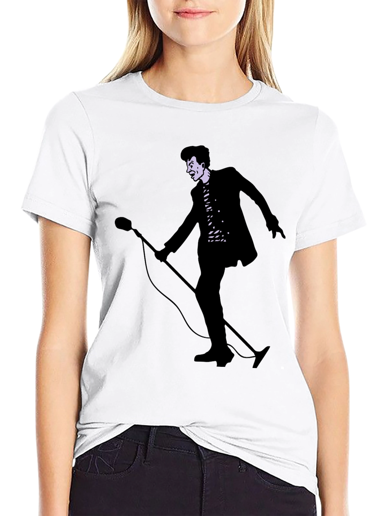 Retro Singer Graphic Tee - Classic Style!