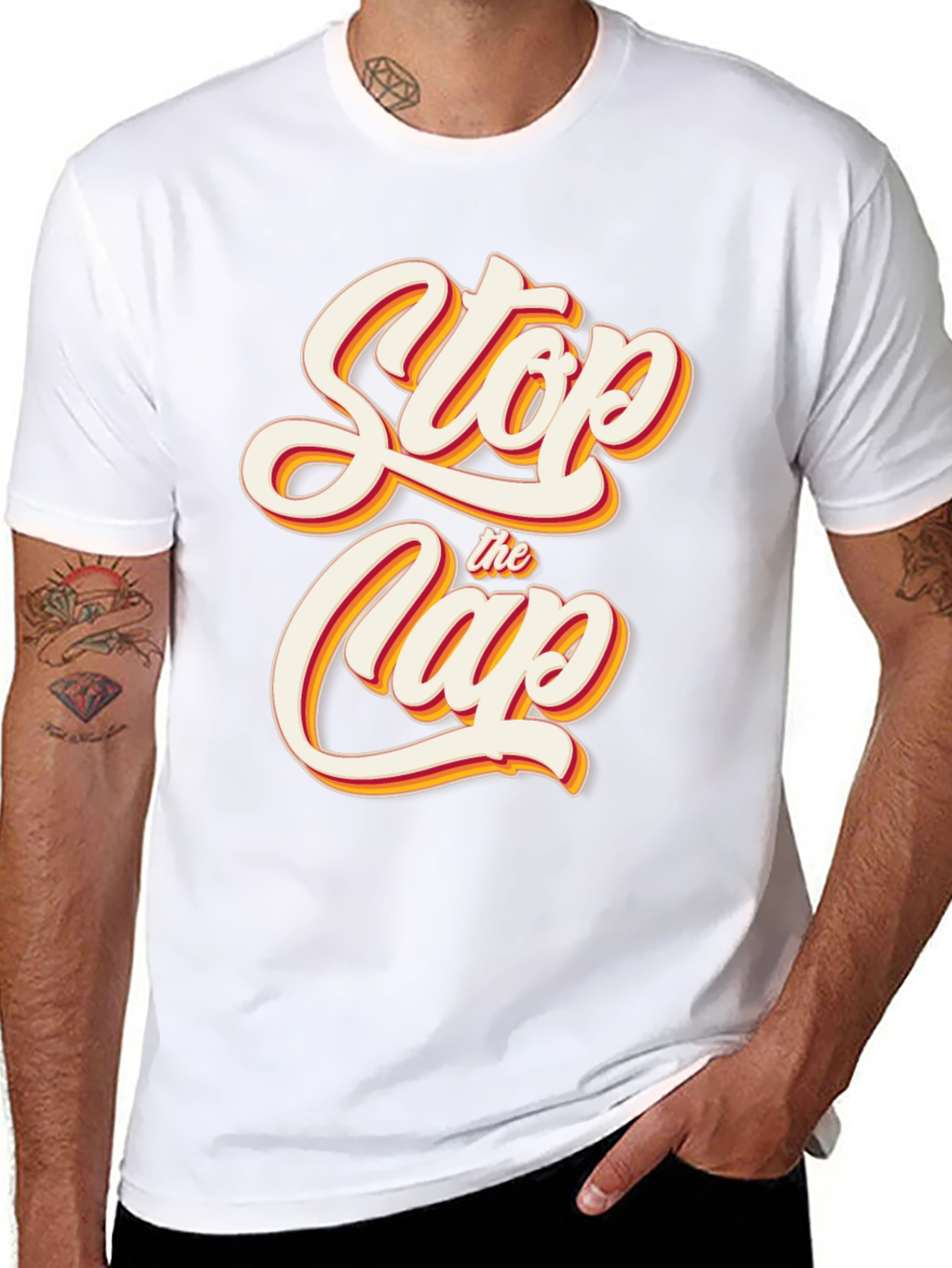 Stop the Clap Graphic T-Shirt - Retro Style