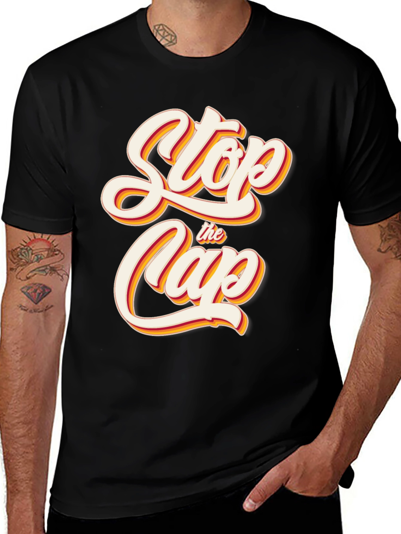 Stop the Clap Graphic T-Shirt - Retro Style