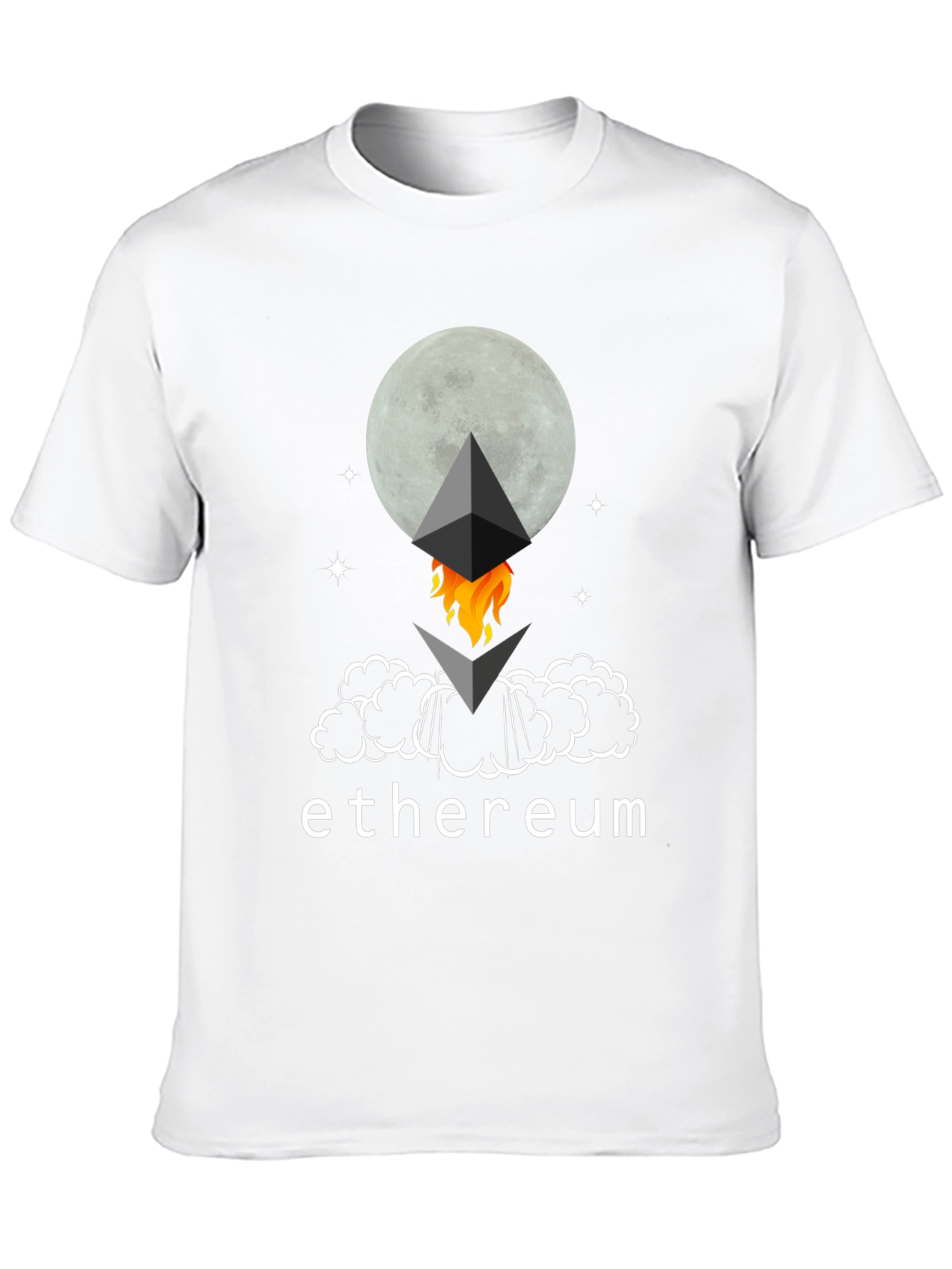 Ethereum Moon Rocket T-Shirt - Crypto Tee