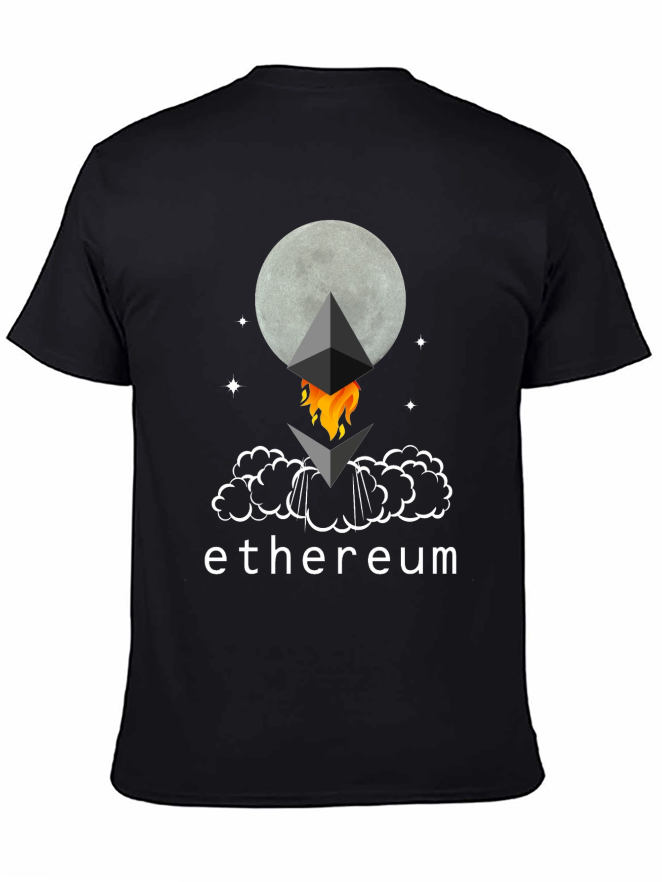 Ethereum Moon Rocket T-Shirt - Crypto Tee
