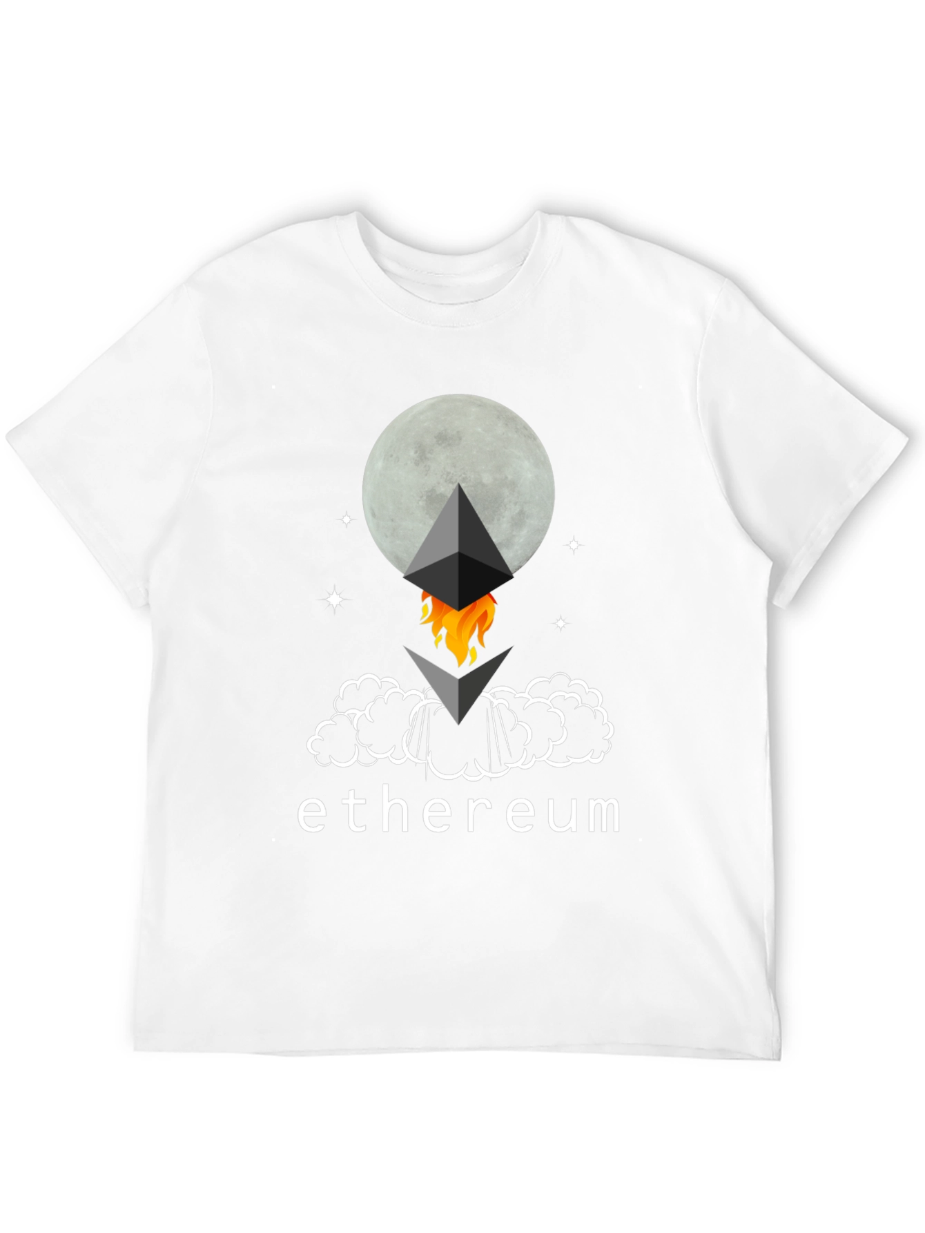 Ethereum Moon Rocket T-Shirt - Crypto Tee