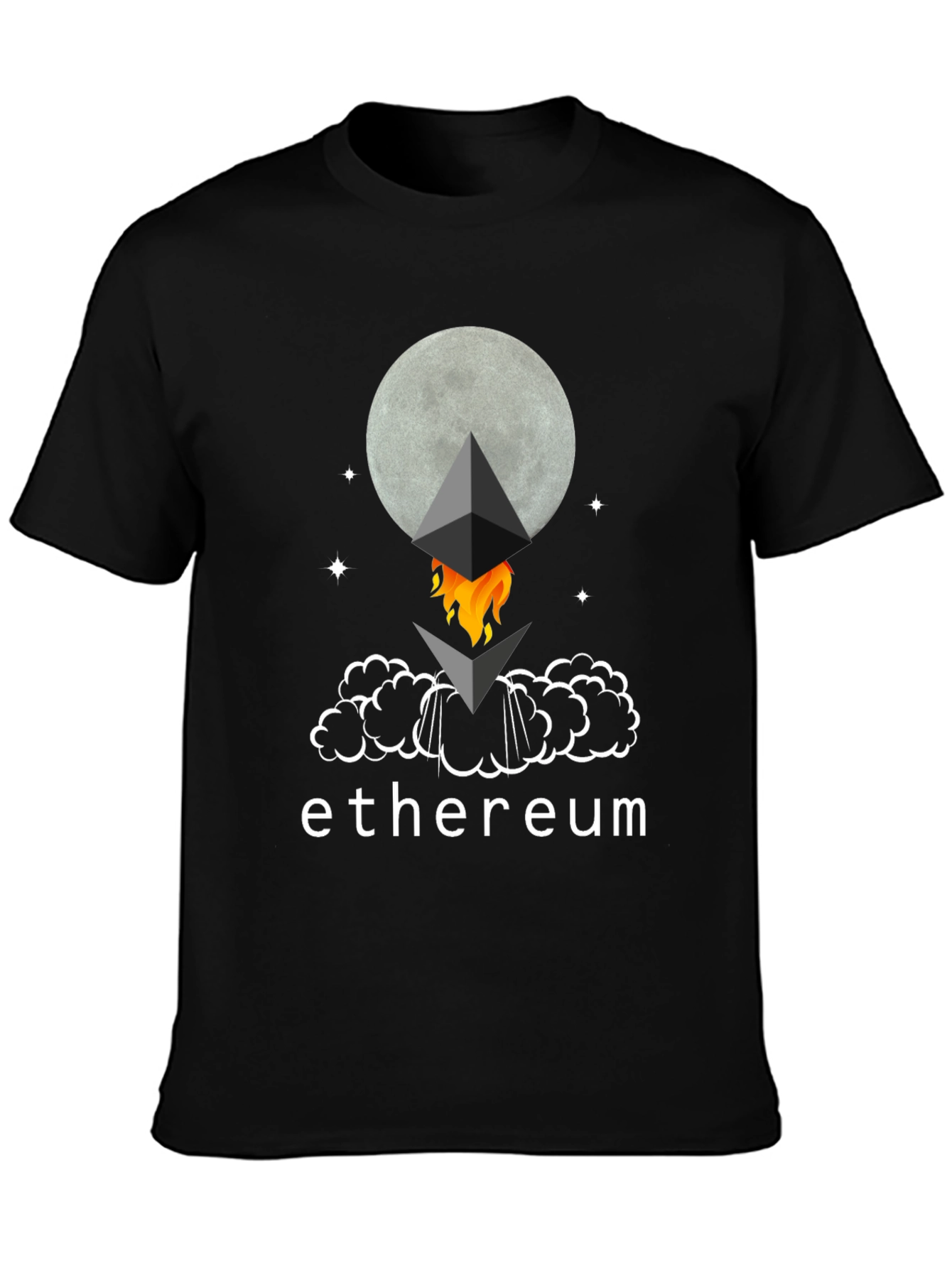 Ethereum Moon Rocket T-Shirt - Crypto Tee