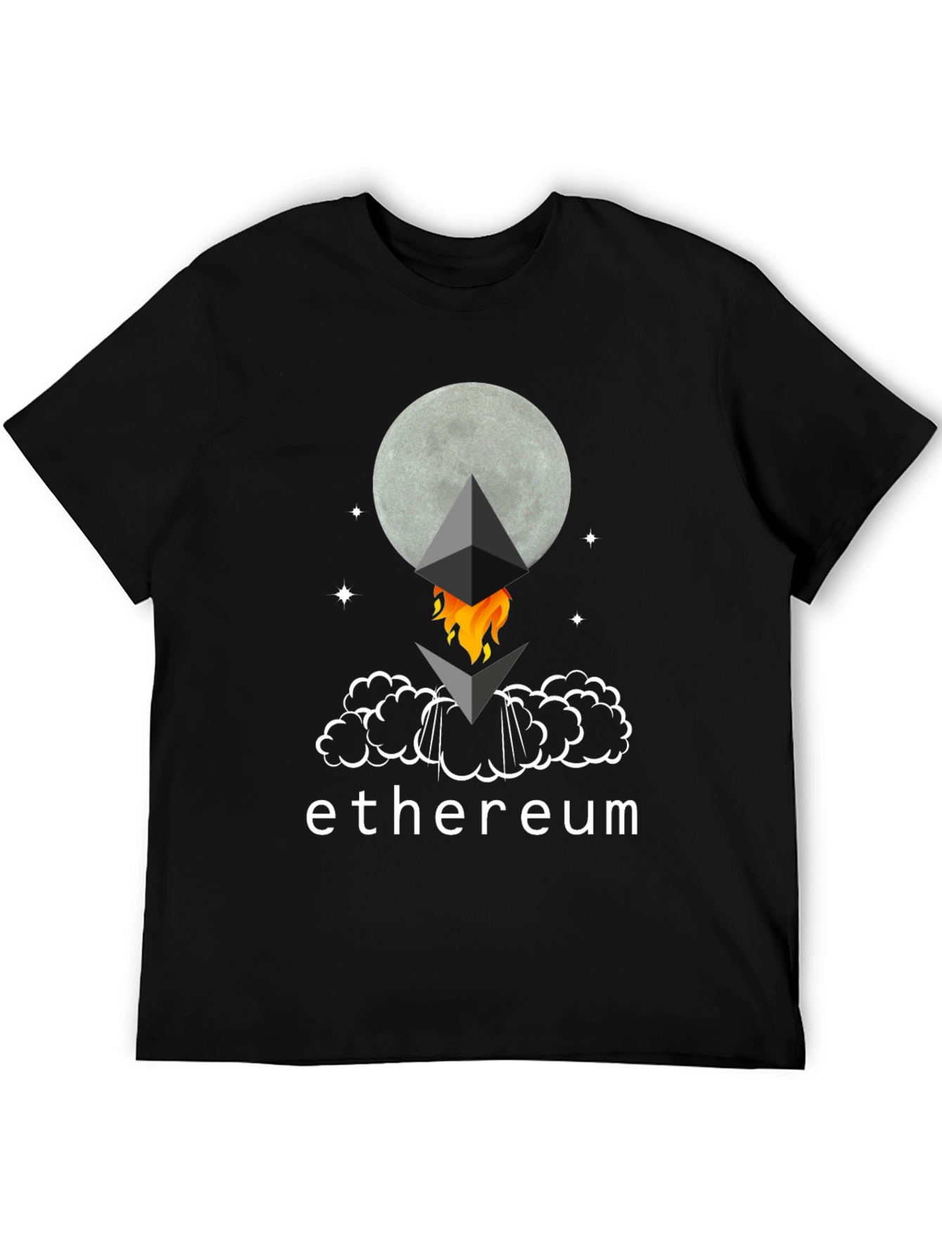 Ethereum Moon Rocket T-Shirt - Crypto Tee