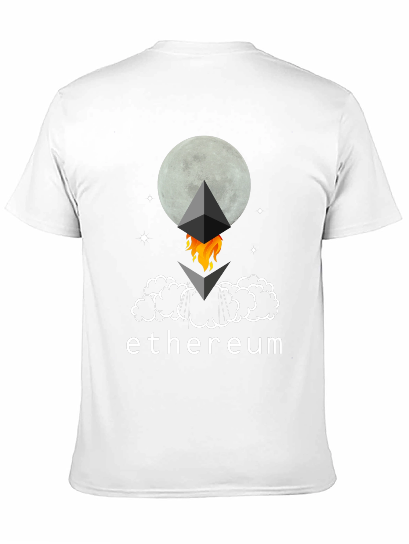 Ethereum Moon Rocket T-Shirt - Crypto Tee