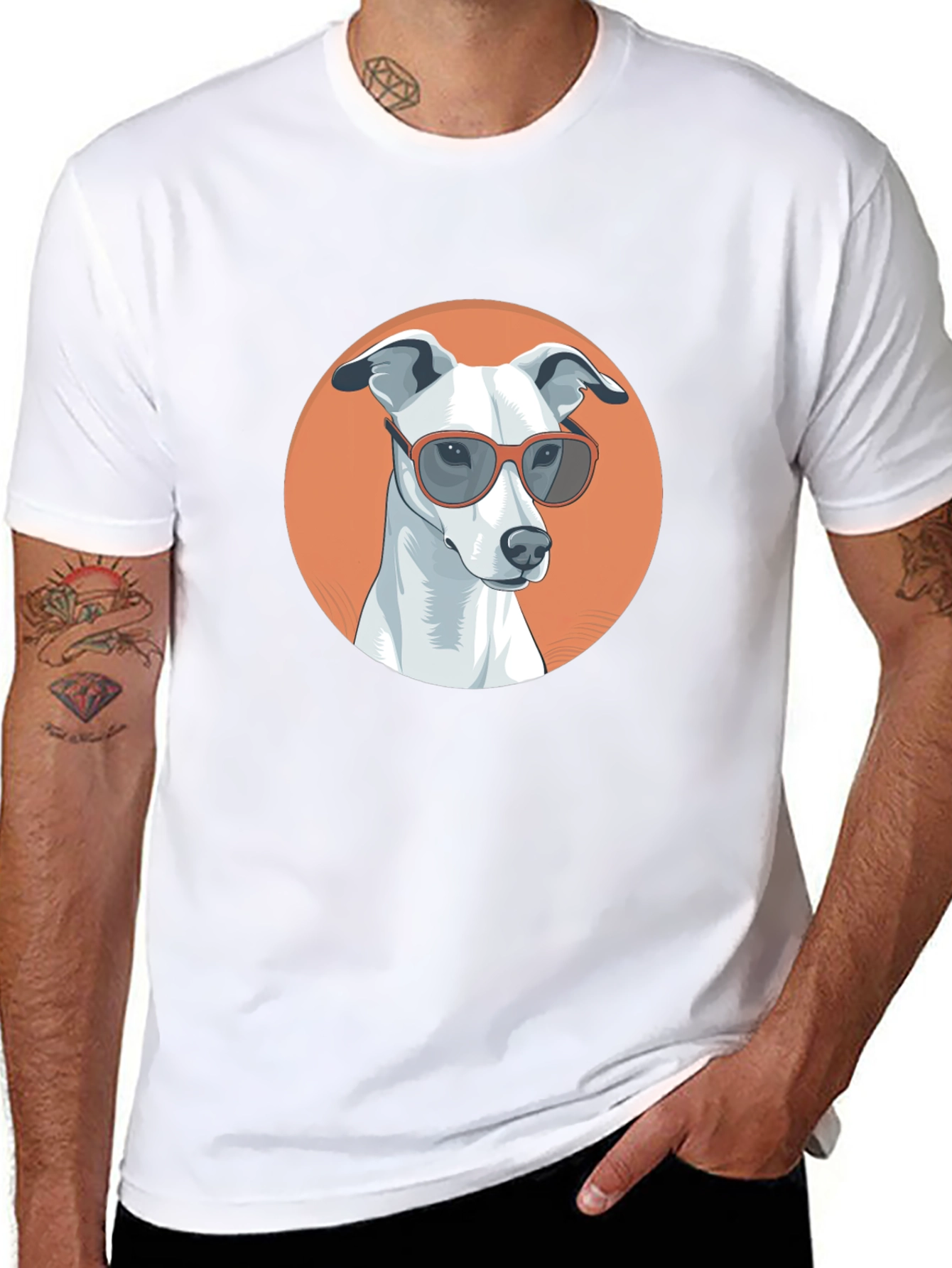 Cool Dog Graphic Tee - Black