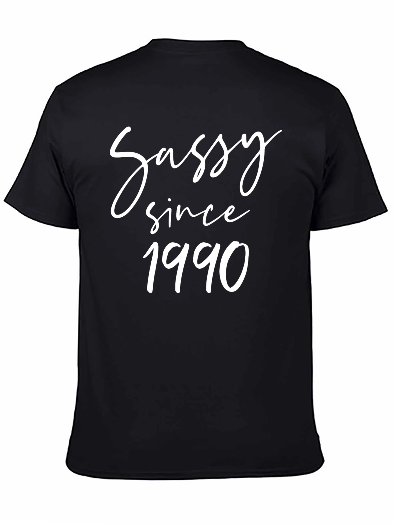 Sassy Since 1990 Graphic Tee - Black