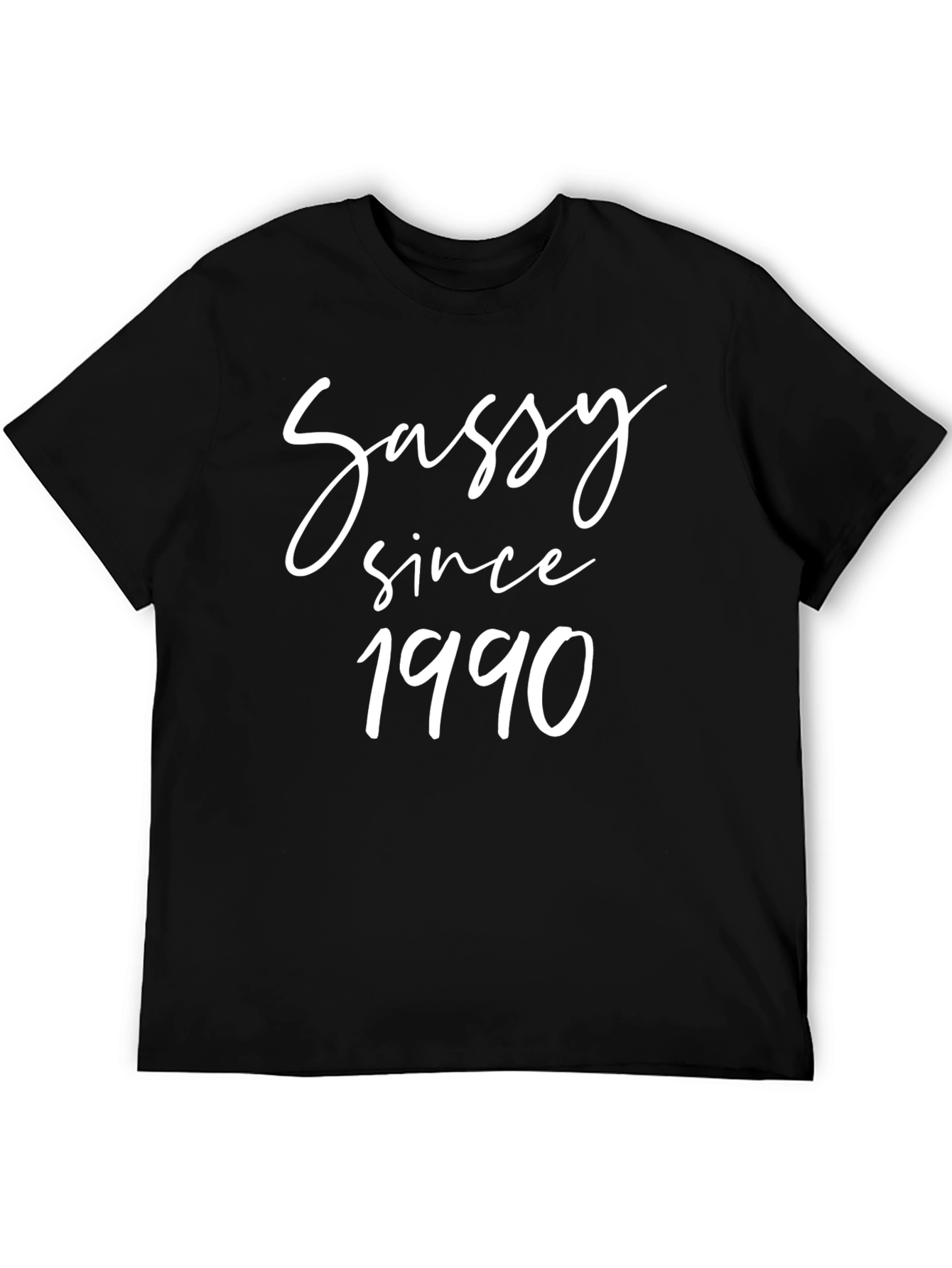 Sassy Since 1990 Graphic Tee - Black