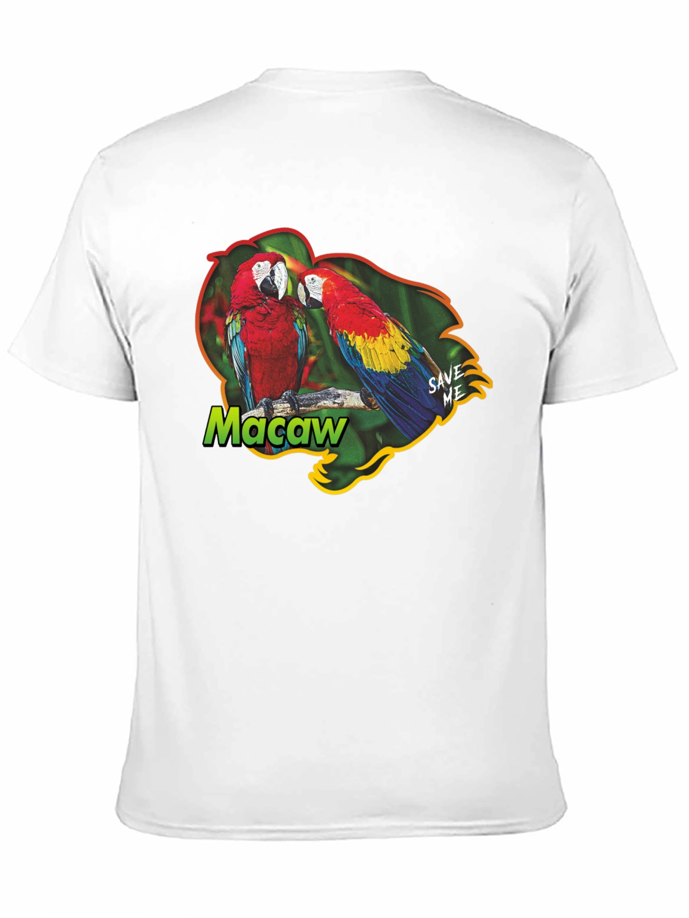 Macaw Parrot Graphic T-Shirt