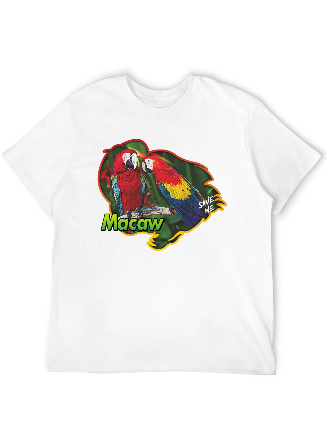 Macaw Parrot Graphic T-Shirt