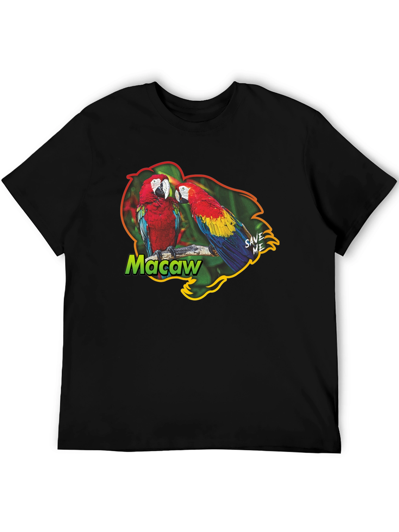 Macaw Parrot Graphic T-Shirt