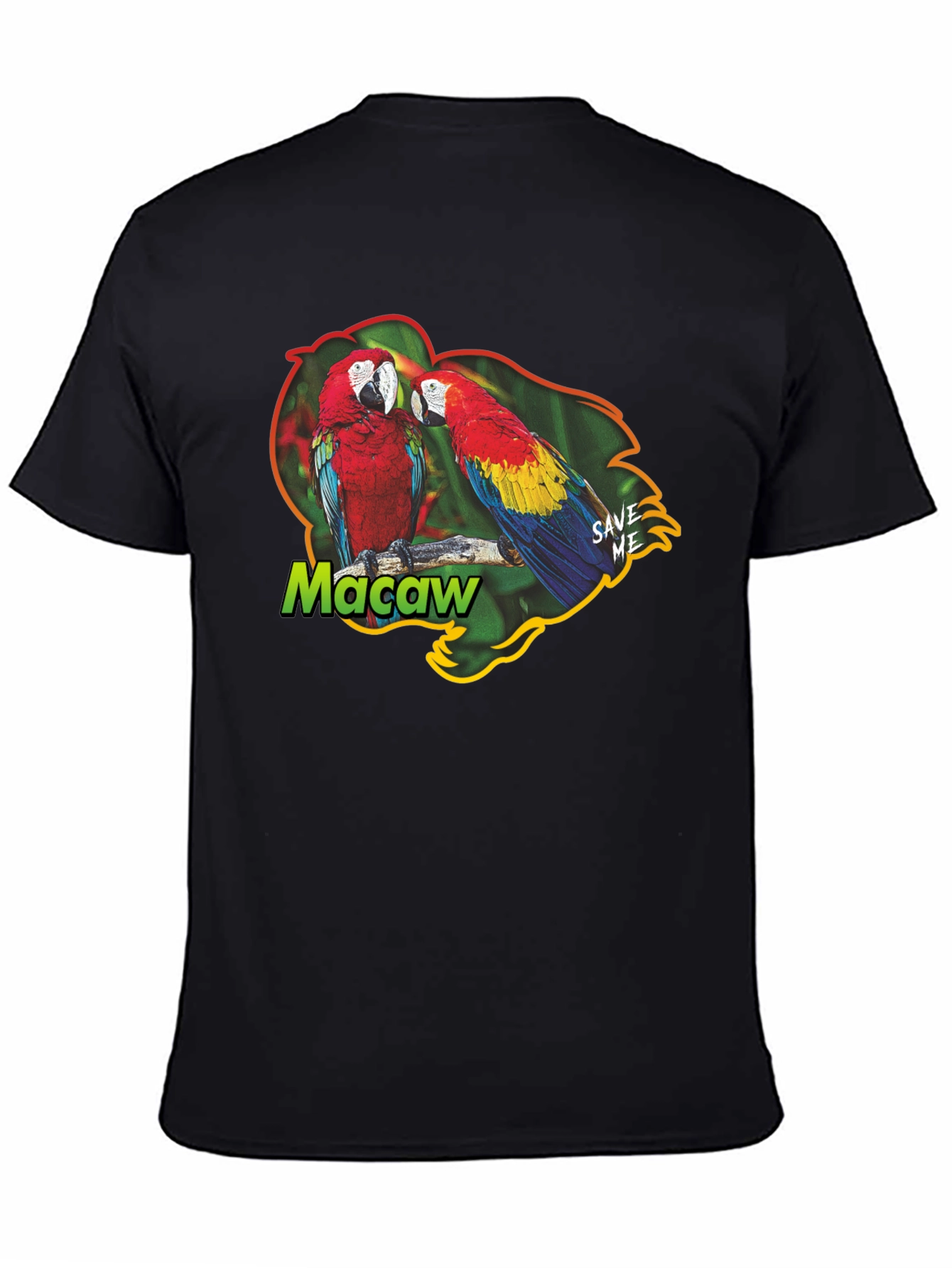 Macaw Parrot Graphic T-Shirt