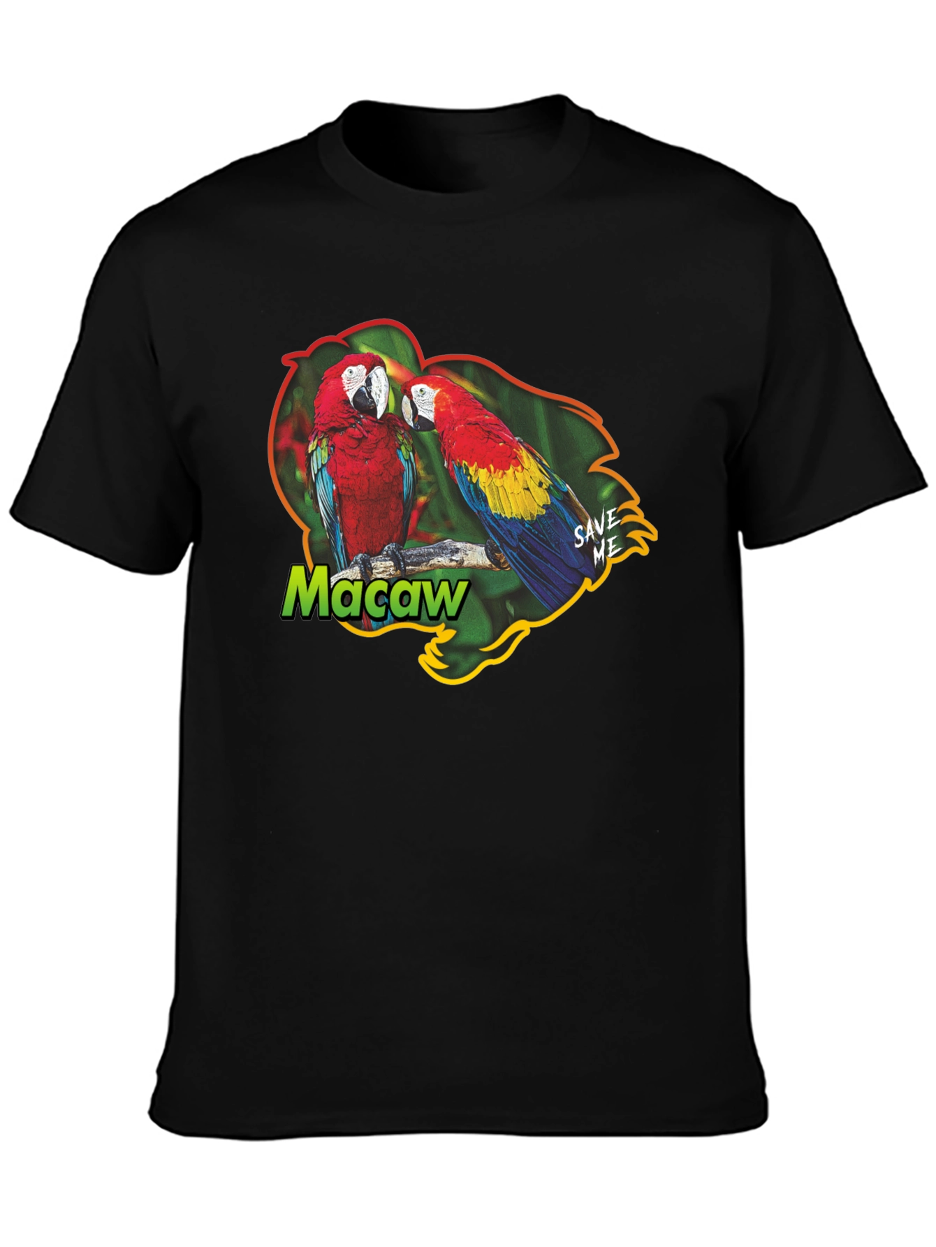 Macaw Parrot Graphic T-Shirt