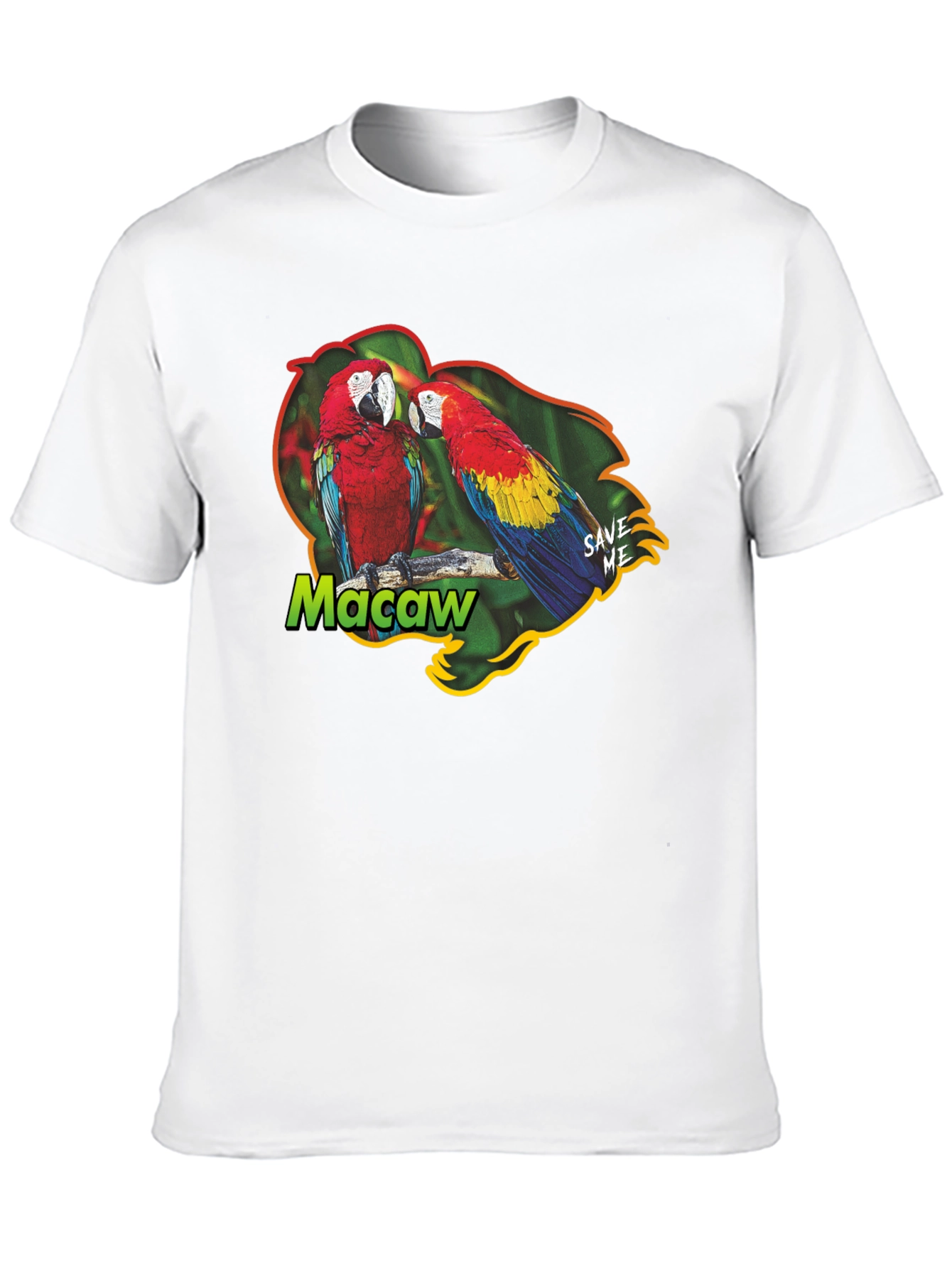 Macaw Parrot Graphic T-Shirt