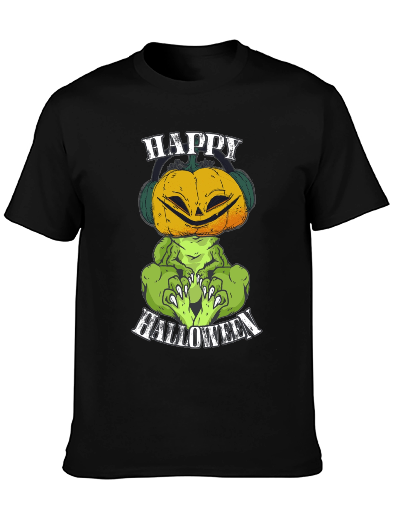 Happy Halloween Pumpkin Monster Graphic Tee