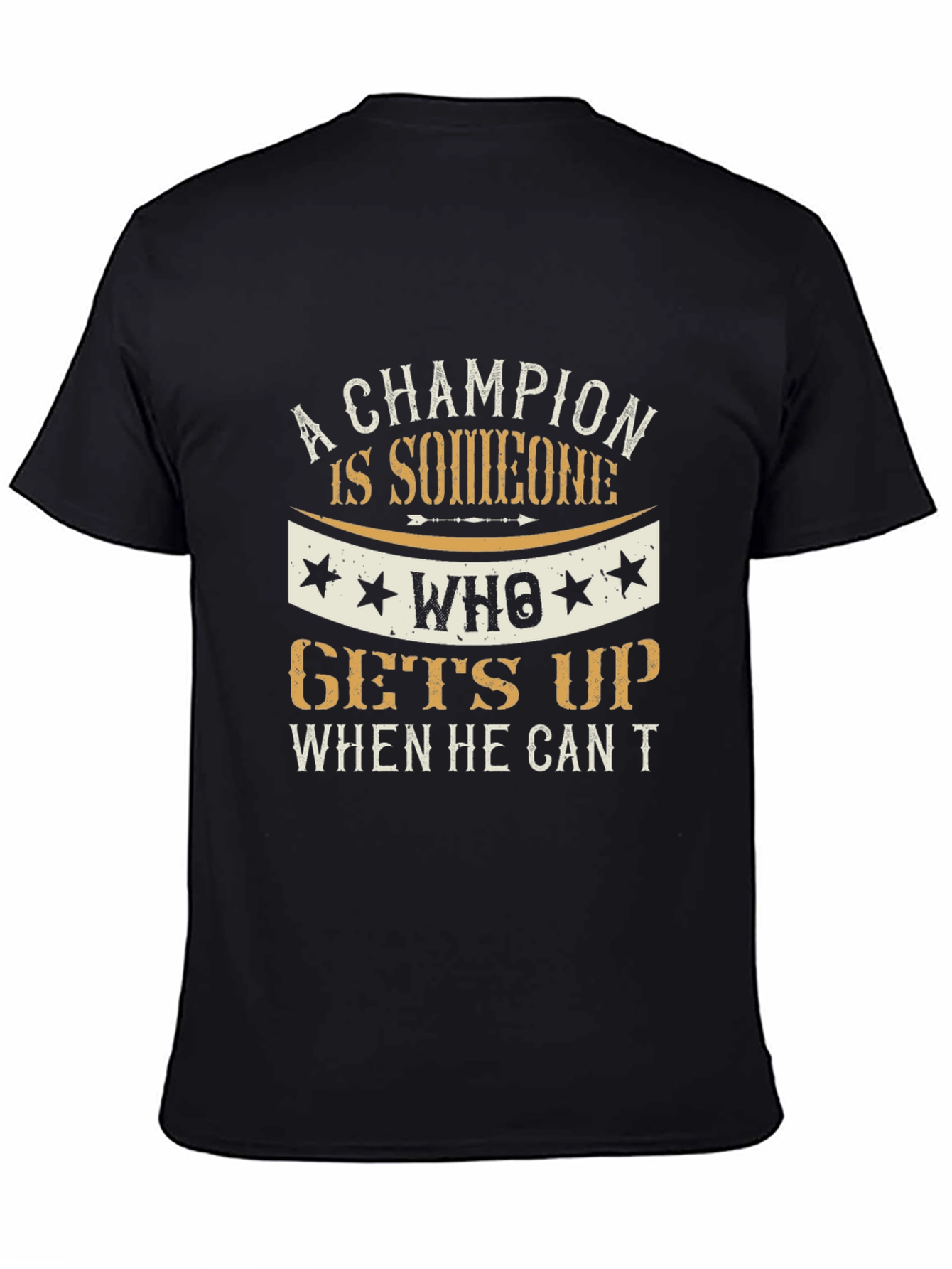 Champion Motivational Graphic T-Shirt