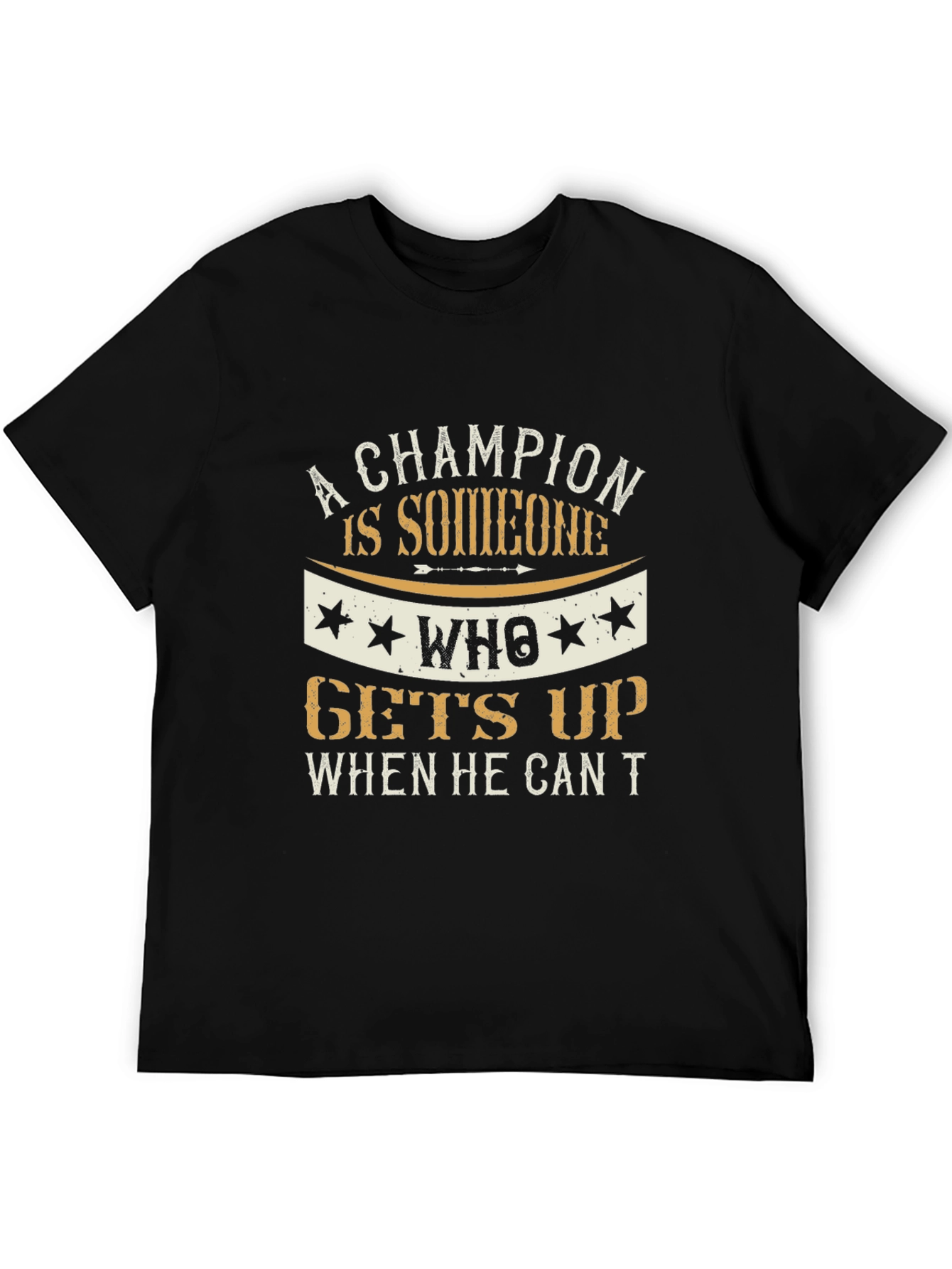 Champion Motivational Graphic T-Shirt