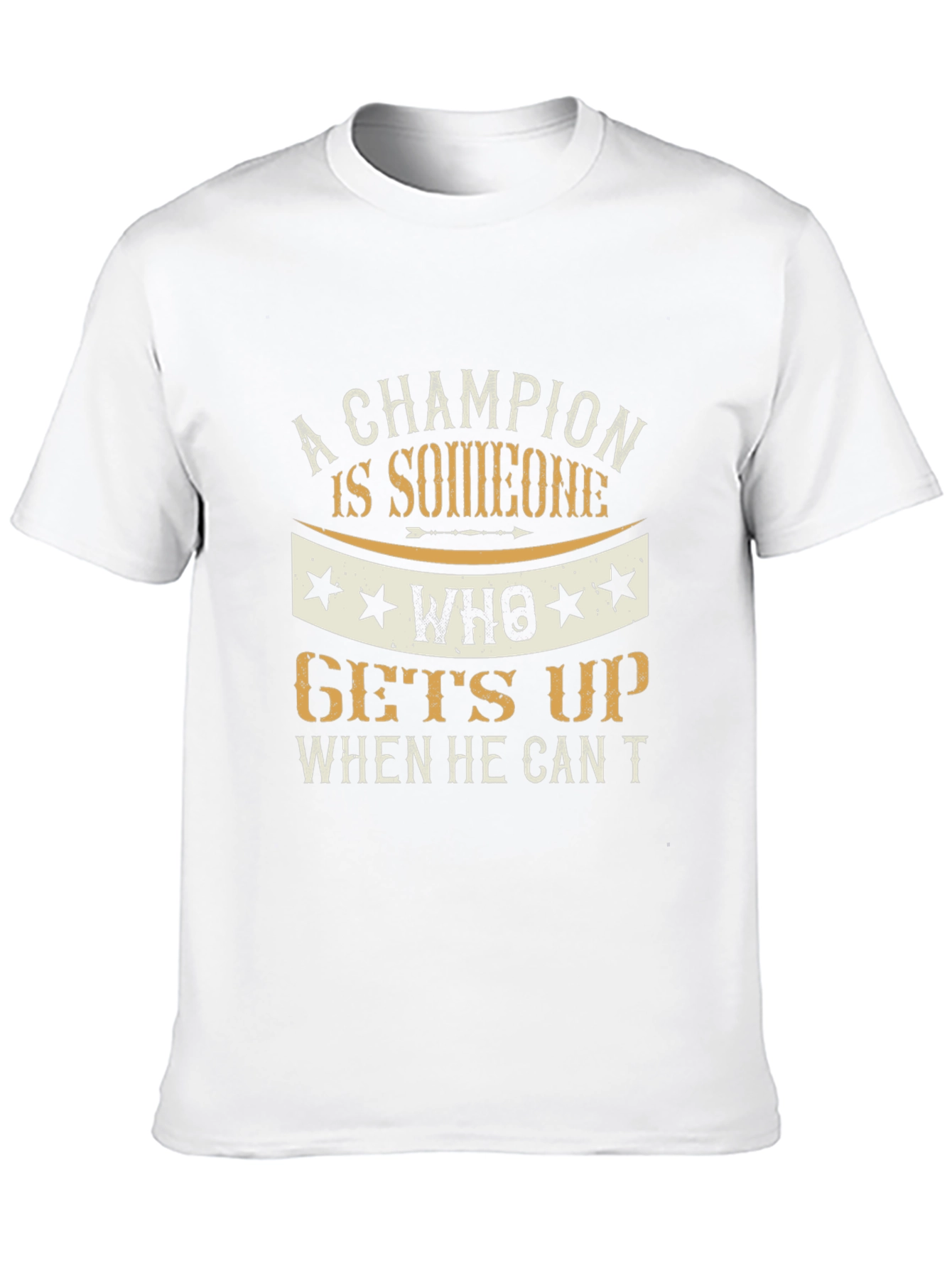 Champion Motivational Graphic T-Shirt