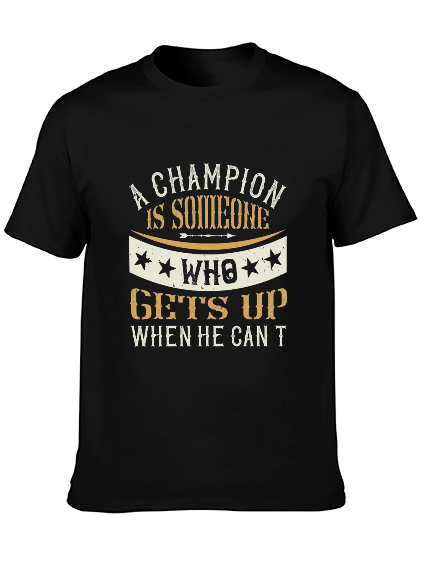 Champion Motivational Graphic T-Shirt