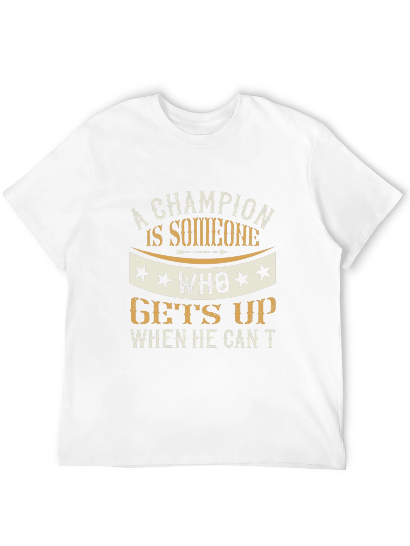 Champion Motivational Graphic T-Shirt