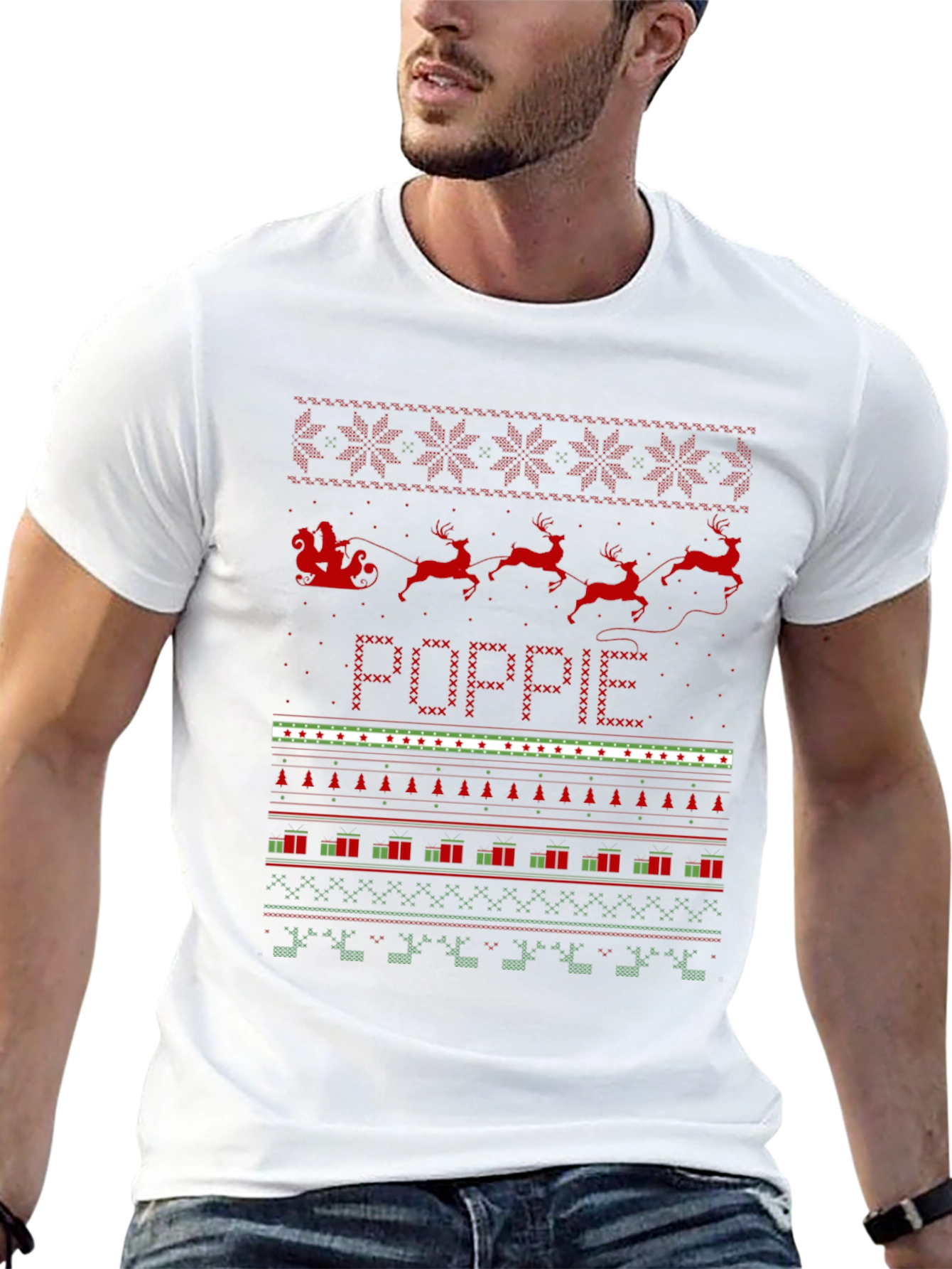 Poppie Ugly Christmas Sweater T-Shirt